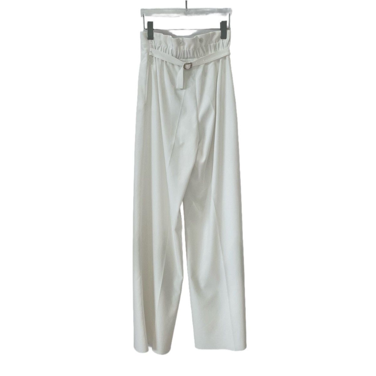 Max Mara Maxmara White Cotton Wide-leg Casual Dress Pants K26WX Size 25" / US 0 / IT 36 - 2 Thumbnail