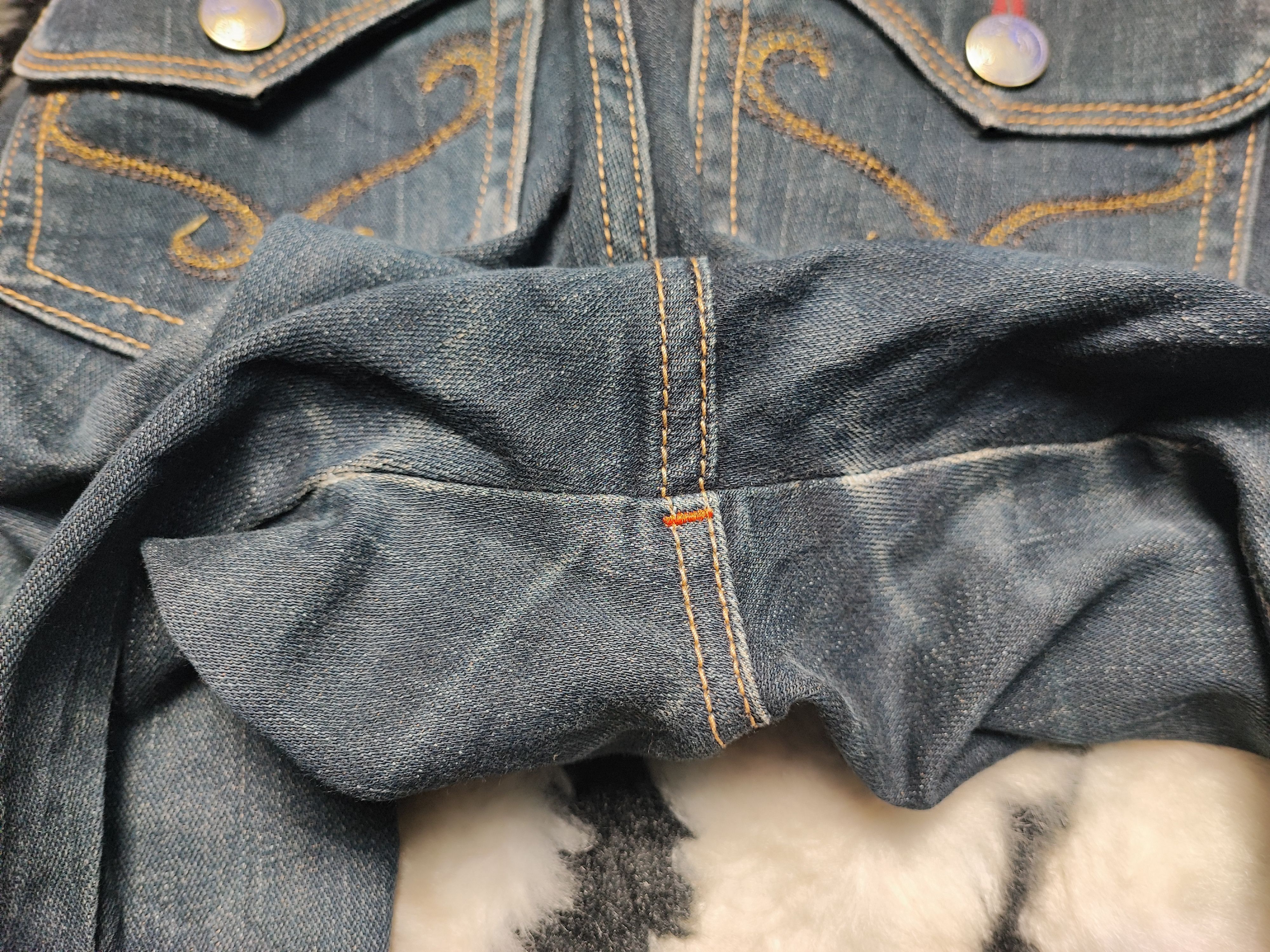 Edwin × Vintage Edwin Something Bootcut Flare Distressed Jeans Size US 30 / EU 46 - 19 Thumbnail