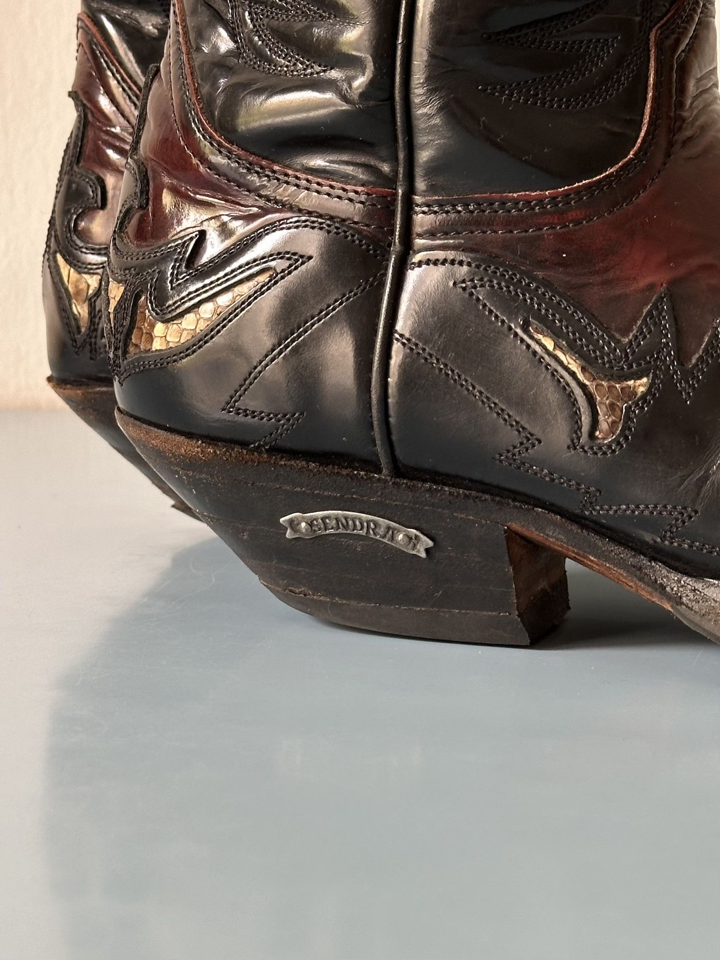 Sendra Sendra Cuban Heel Cowboy Boots - UK7/EU40 leather & python Size US 7 / EU 40 - 17 Thumbnail