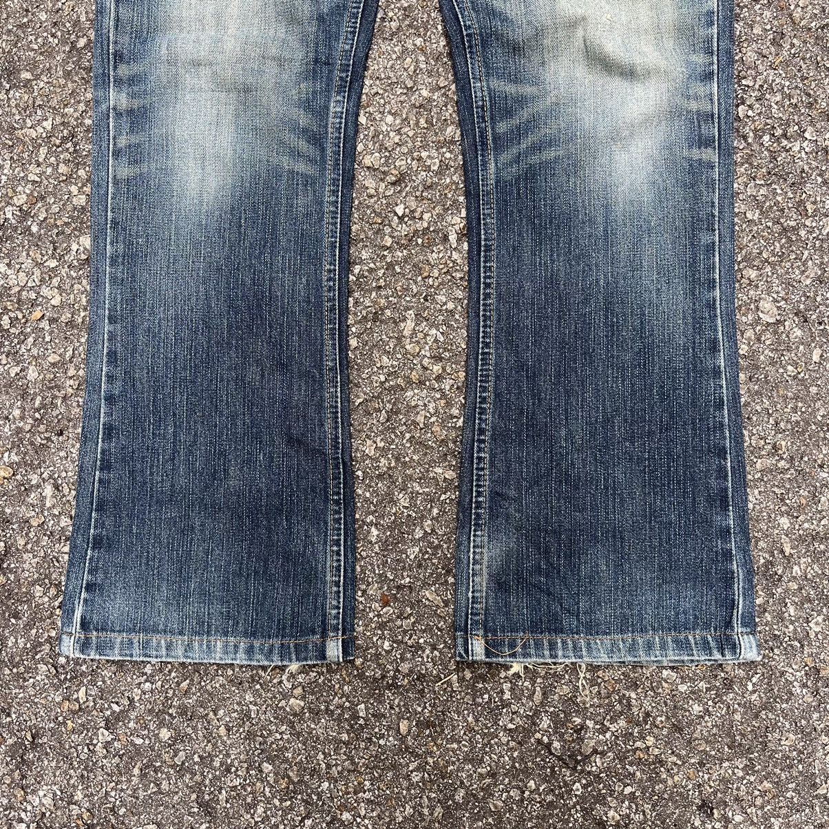 Edwin × Japanese Brand Flared Edwin Japan Jeans Boot Cut Faded Denim Size US 31 - 2 Thumbnail