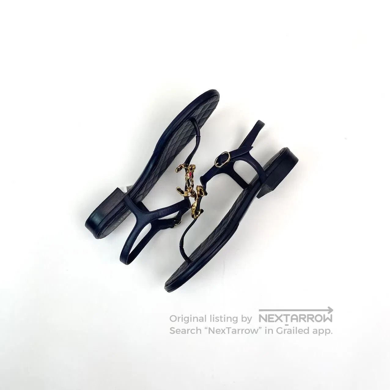 Chanel Chanel Heavy rhinestone clip sandals| Size US 5 / IT 35 - 4 Thumbnail