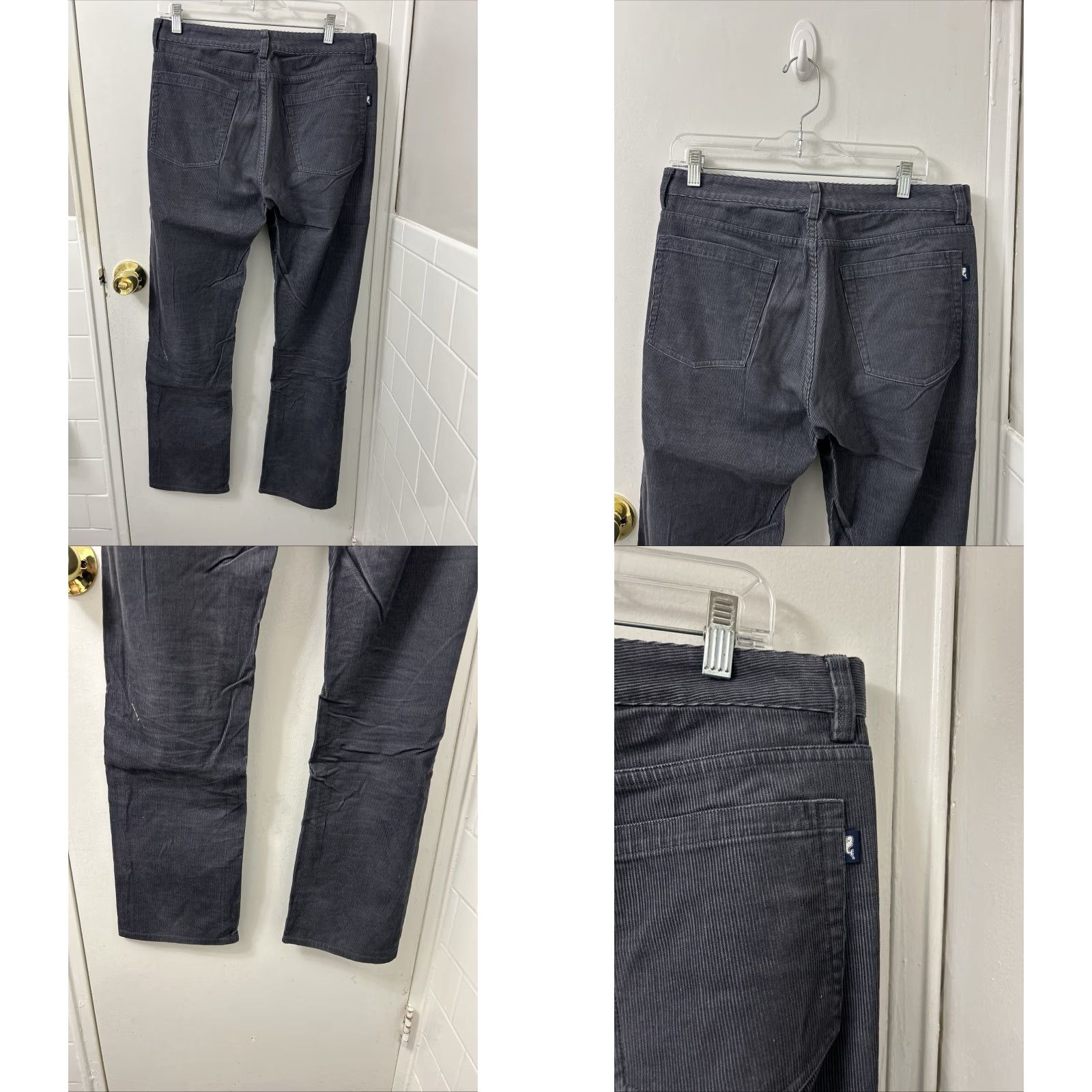 Vineyard Vines Vineyard Vines Pants Mens 32x32 Gray Corduroy 5 Pocket Zipper Button Logo Chino Trousers Size US 32 / EU 48 - 8 Thumbnail