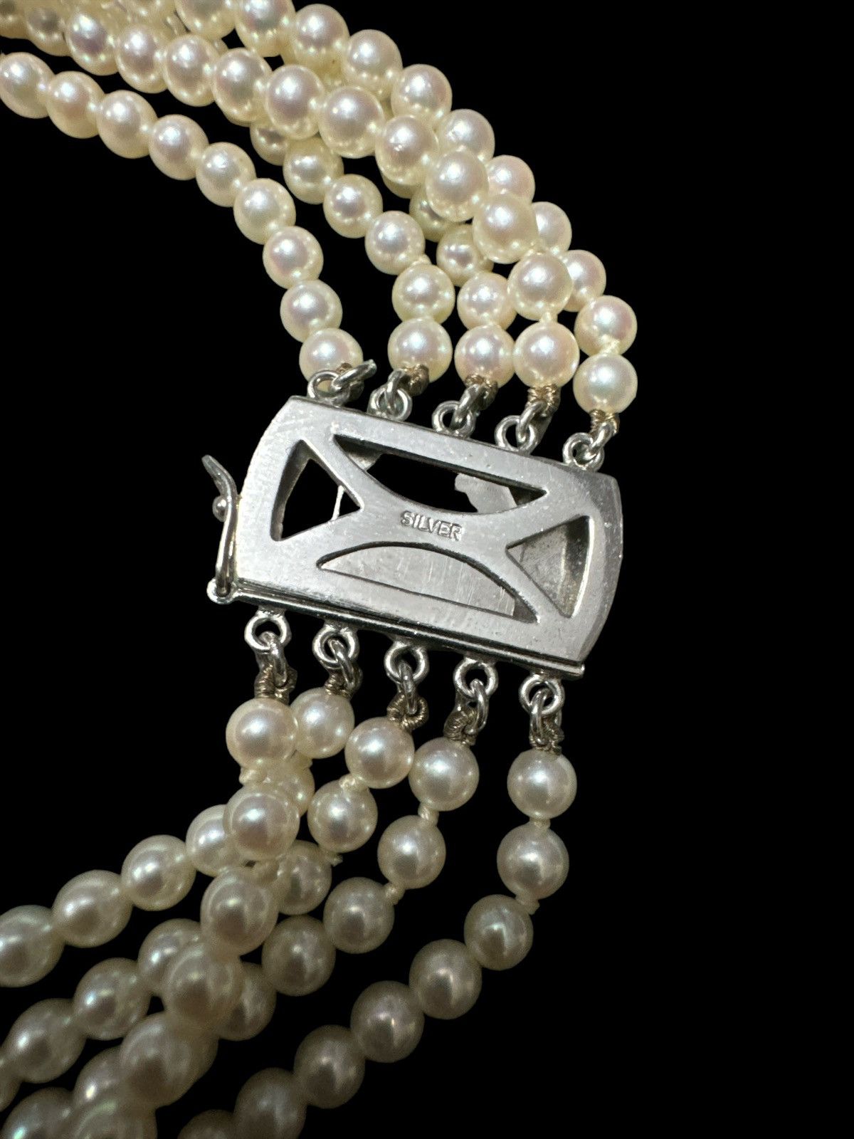 Jewelry NATURAL PEARL NECKLACE 5 STRANDS Size ONE SIZE - 5 Thumbnail