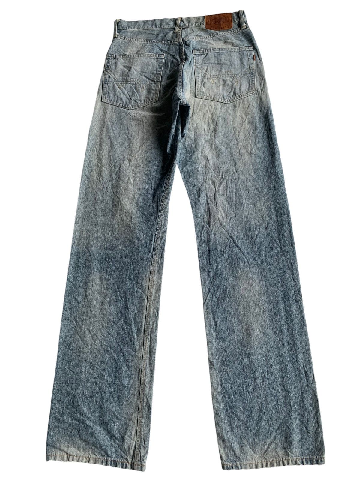 Edwin × Japanese Brand Edwin 505Z Selvedge Mudwash Distressed Denim Size US 29 - 4 Thumbnail