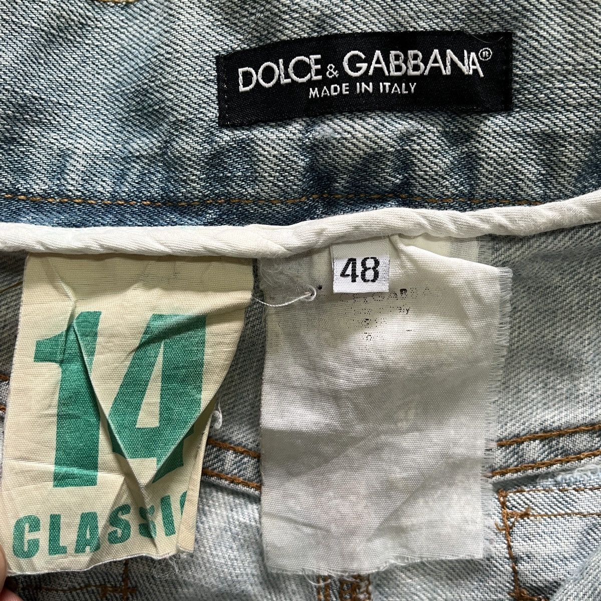 Dolce & Gabbana Distressed Runway Dolce & Gabbana Denim Classic 14 Size US 34 / EU 50 - 20 Thumbnail