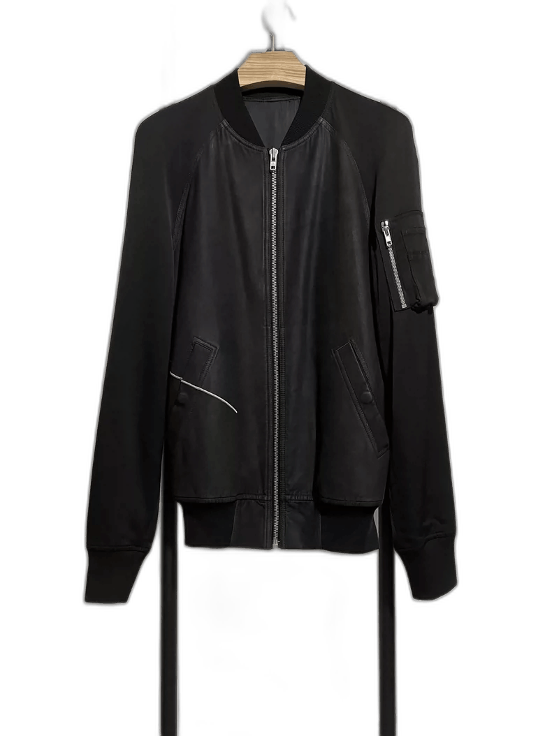 Rick Owens rick owens ma1 leather pilot jacket Size US L / EU 52-54 / 3 - 1 Thumbnail