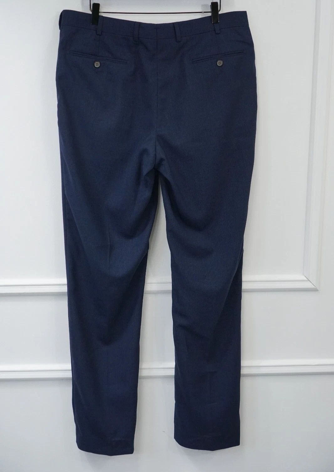 Suitsupply Men Suitsupply Pants Navy Blue Wool Brescia Size UK/US42 Size 42R - 2 Thumbnail