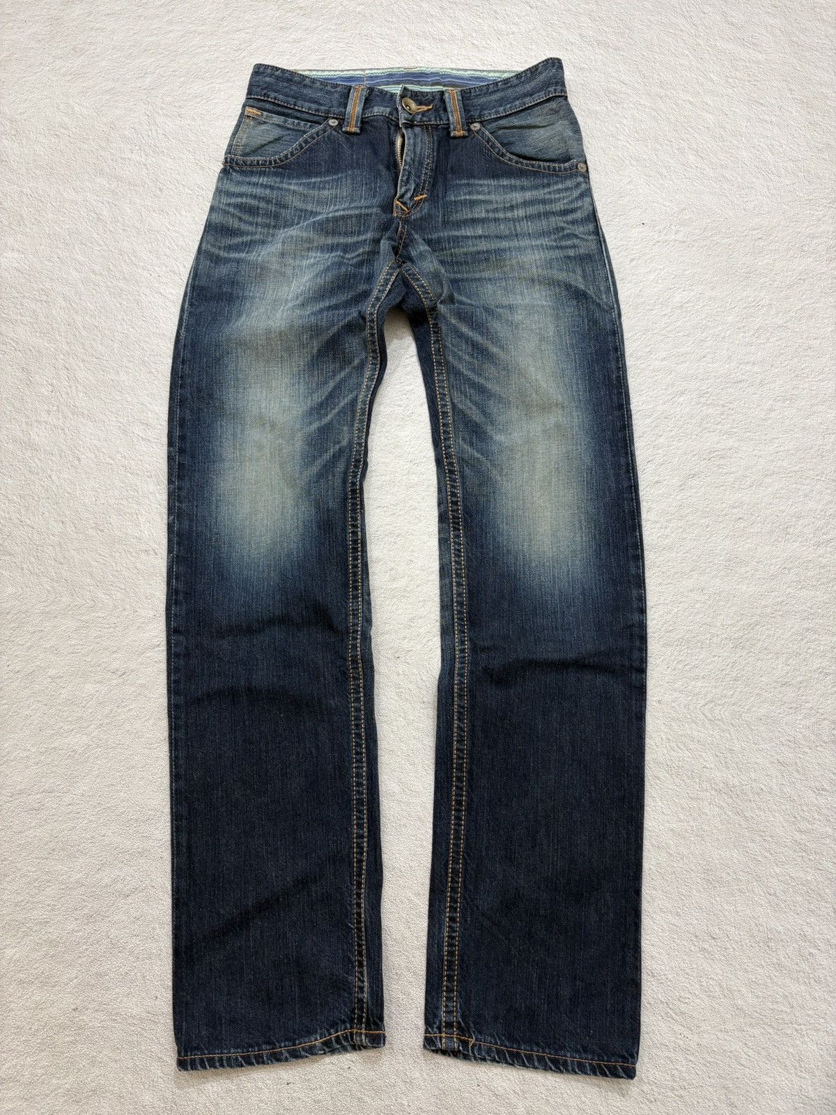 Kapital 2000s Edwin wash flared wash denim y2k style Size US 30 / EU 46 - 4 Thumbnail