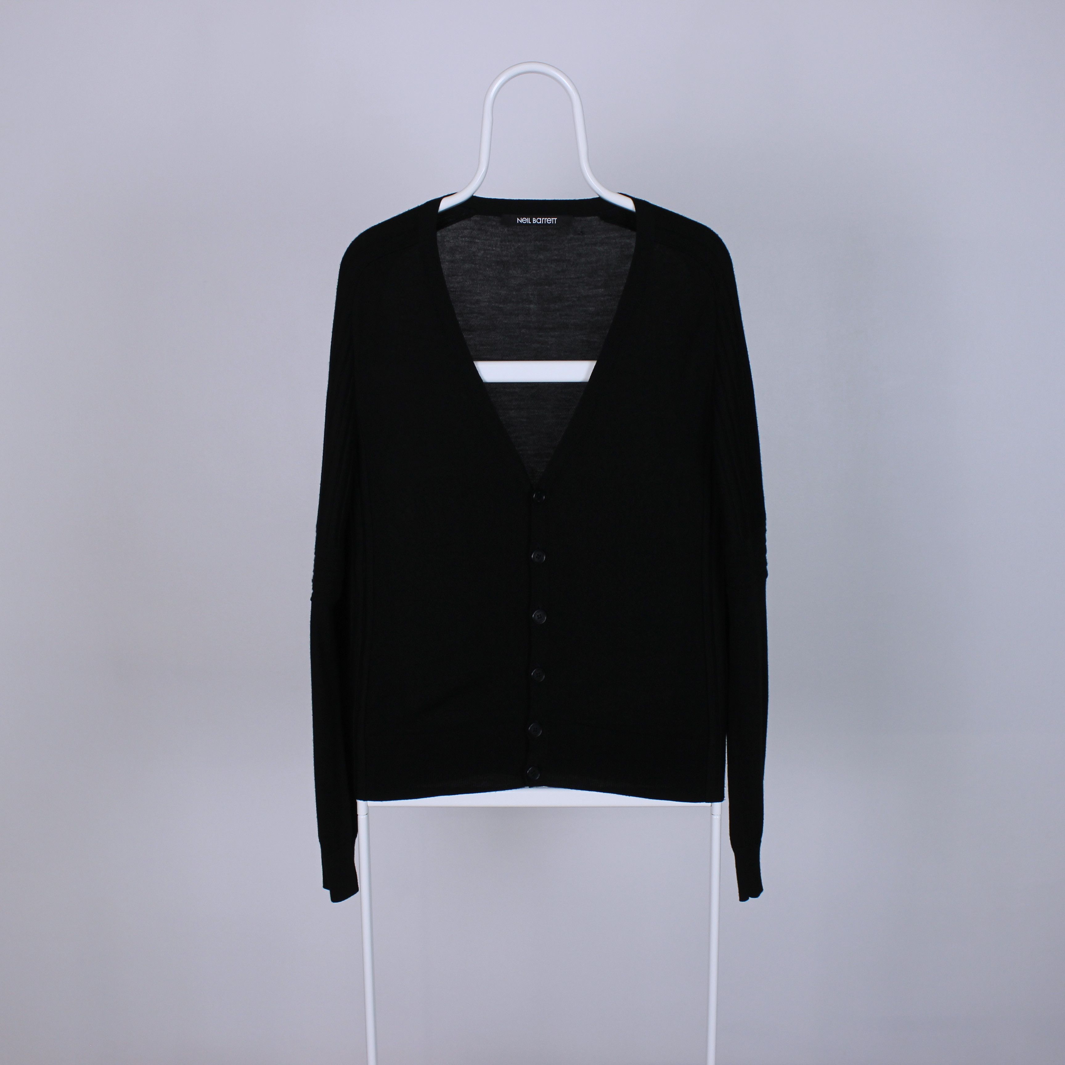 Neil Barret vintage wool cardigan black S M