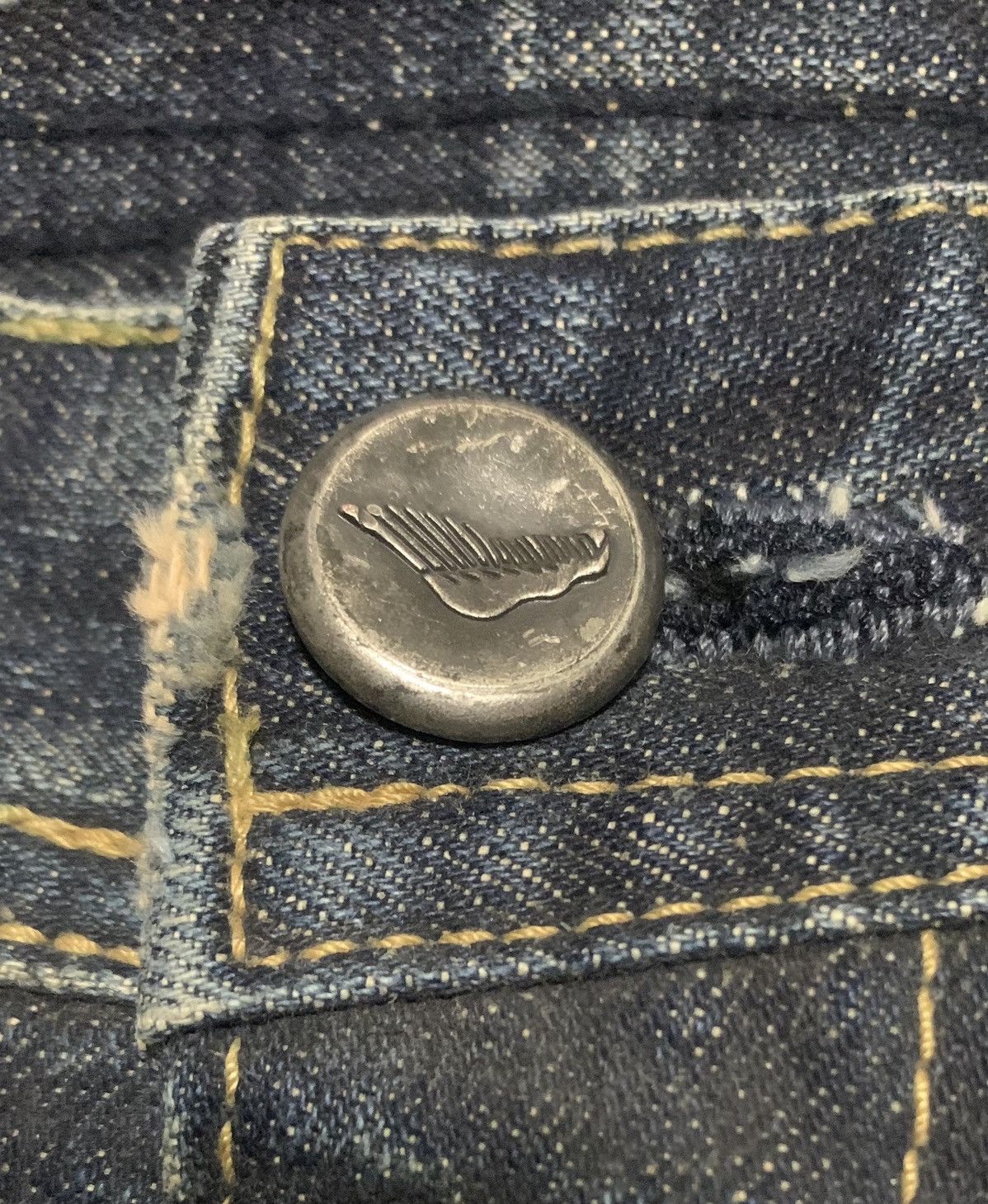 If Six Was Nine Vintage Japanese Digreen Flare Bootcut Bell Bottom Jeans Size US 31 - 7 Thumbnail