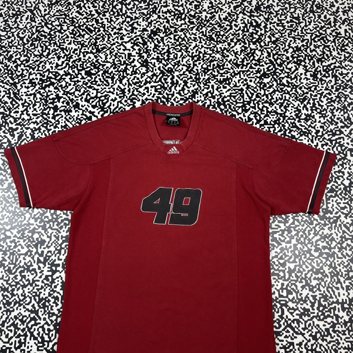 Adidas Vintage Y2K Adidas 49 Logo Retro Rugby Style Sport T-shirt Size US S / EU 44-46 / 1 - 5 Thumbnail