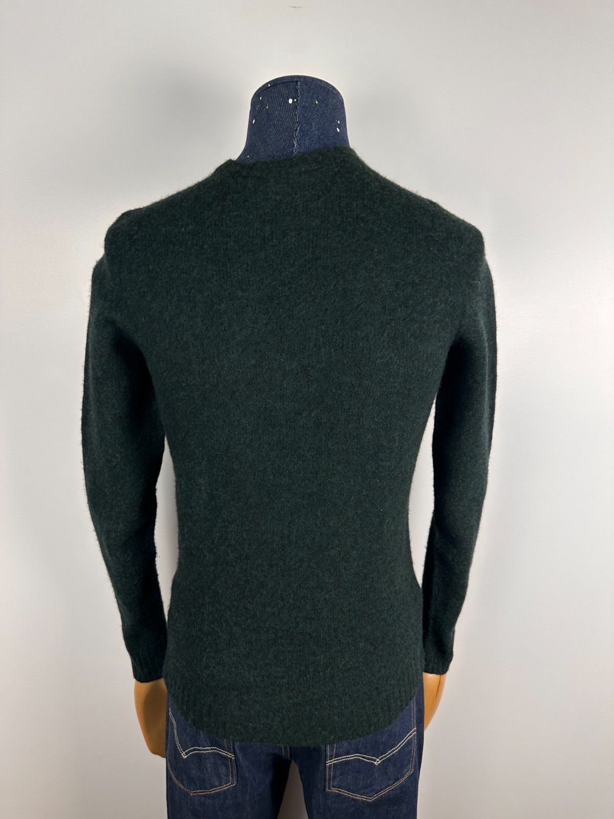 Zanone Zanone Crew Neck Sweater Knited Pullover Wool Green Size 48 Size US M / EU 48-50 / 2 - 5 Thumbnail