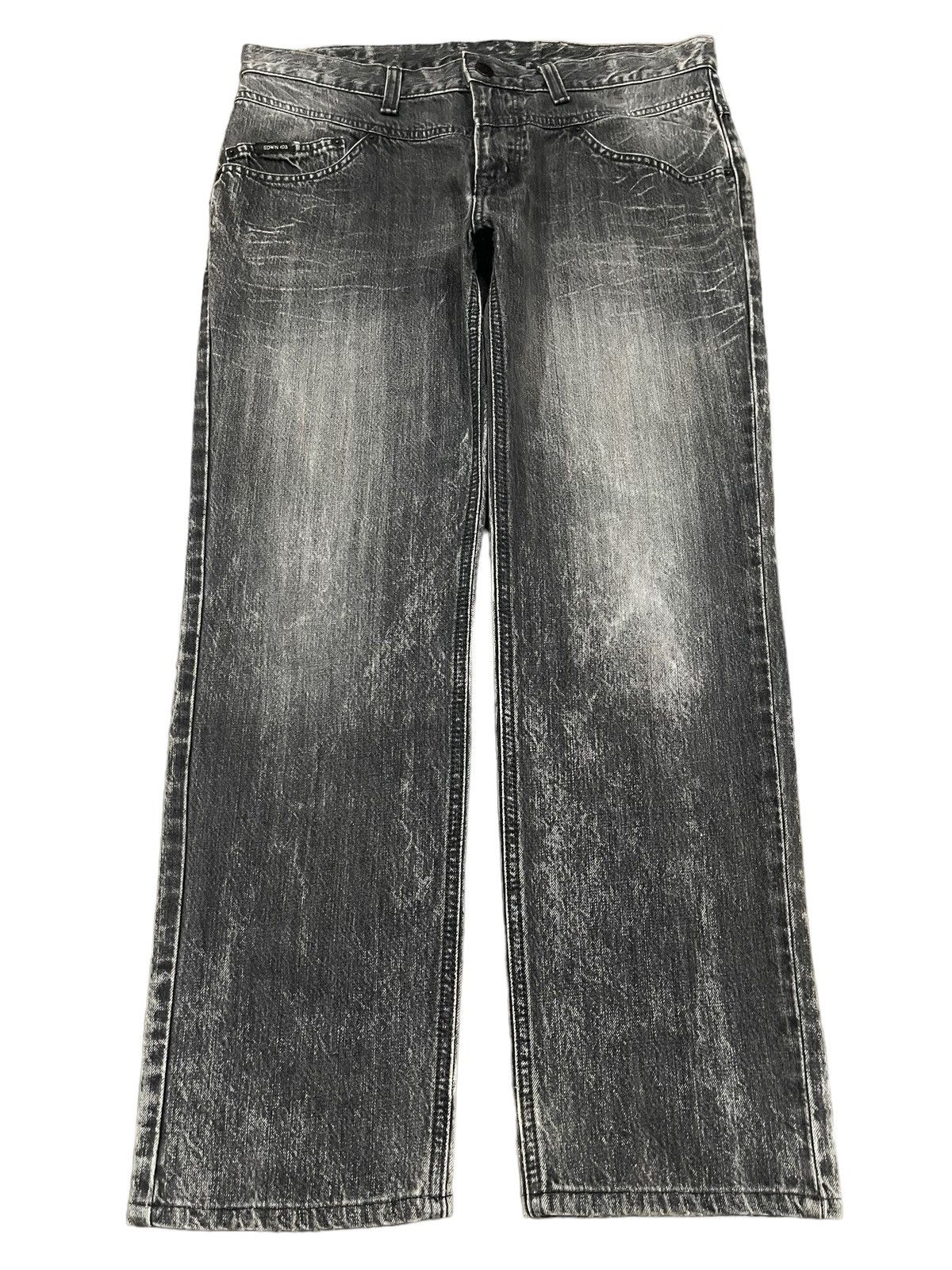Edwin Vintage 90s Edwin Japan Faded Wash Style Loose Jeans Size US 34 / EU 50 - 1 Thumbnail