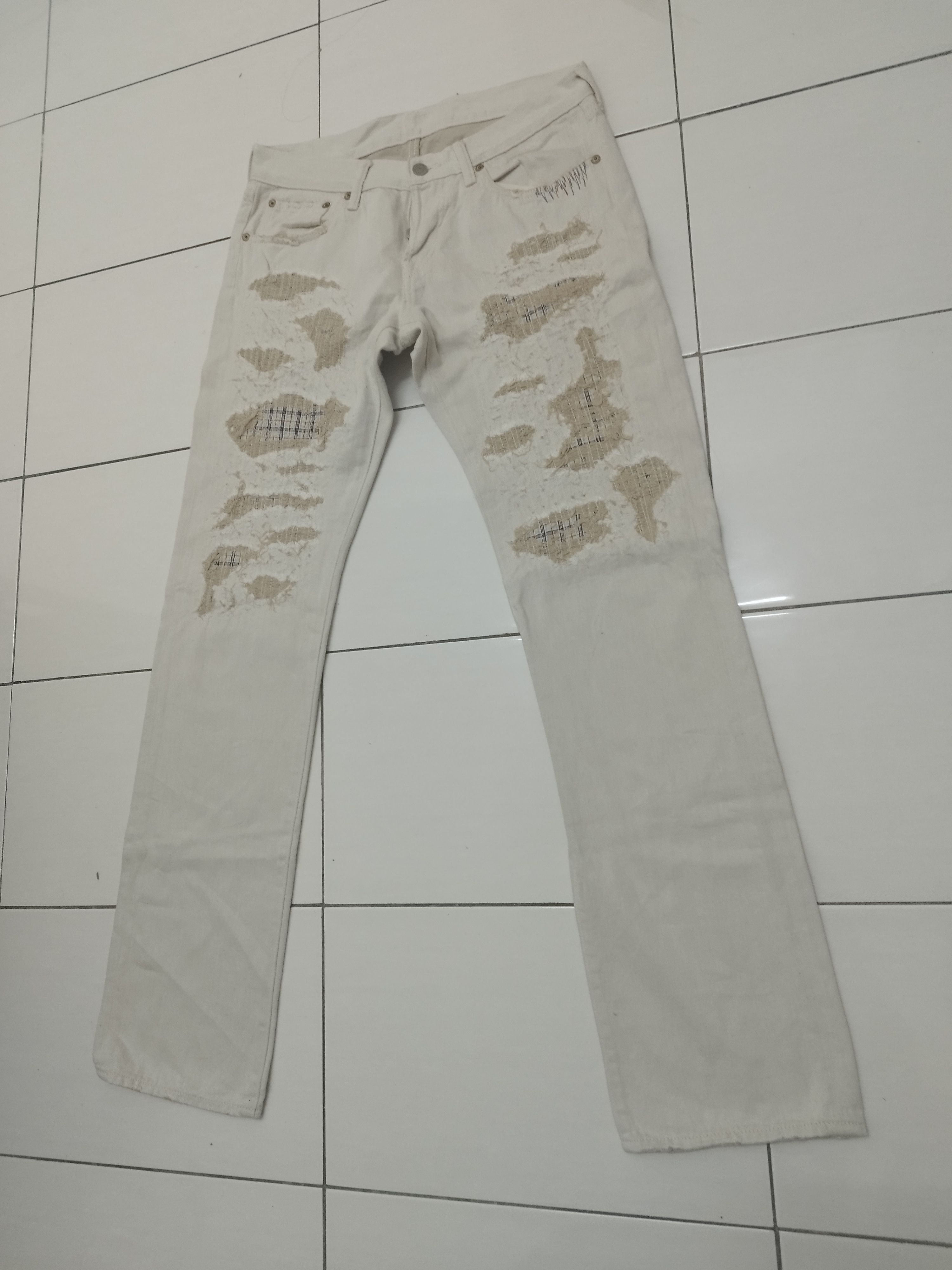 Eternal × Kapital ETERNAL DISTRESSED DENIM Size US 30 / EU 46 - 3 Thumbnail