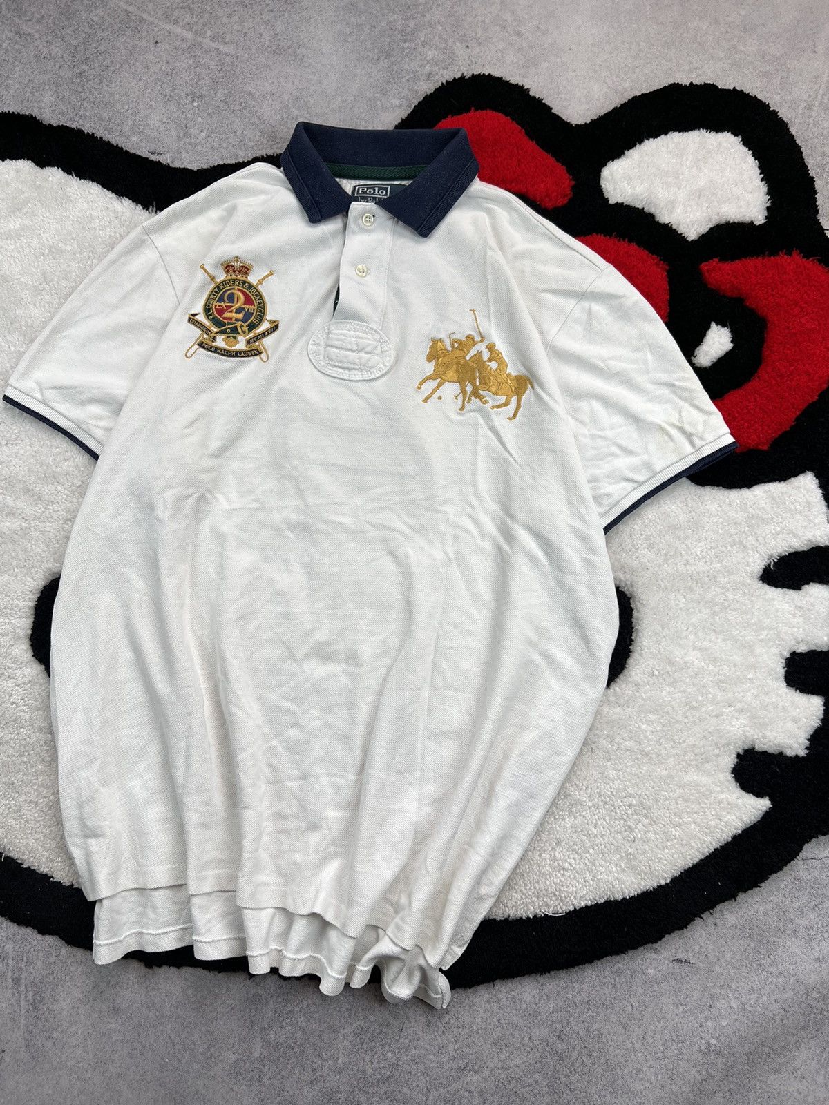 Polo Ralph Lauren × Ralph Lauren Vintage Polo Ralph Lauren Rugby Chief Keef Style Y2K Polo Size US L / EU 52-54 / 3 - 3 Thumbnail