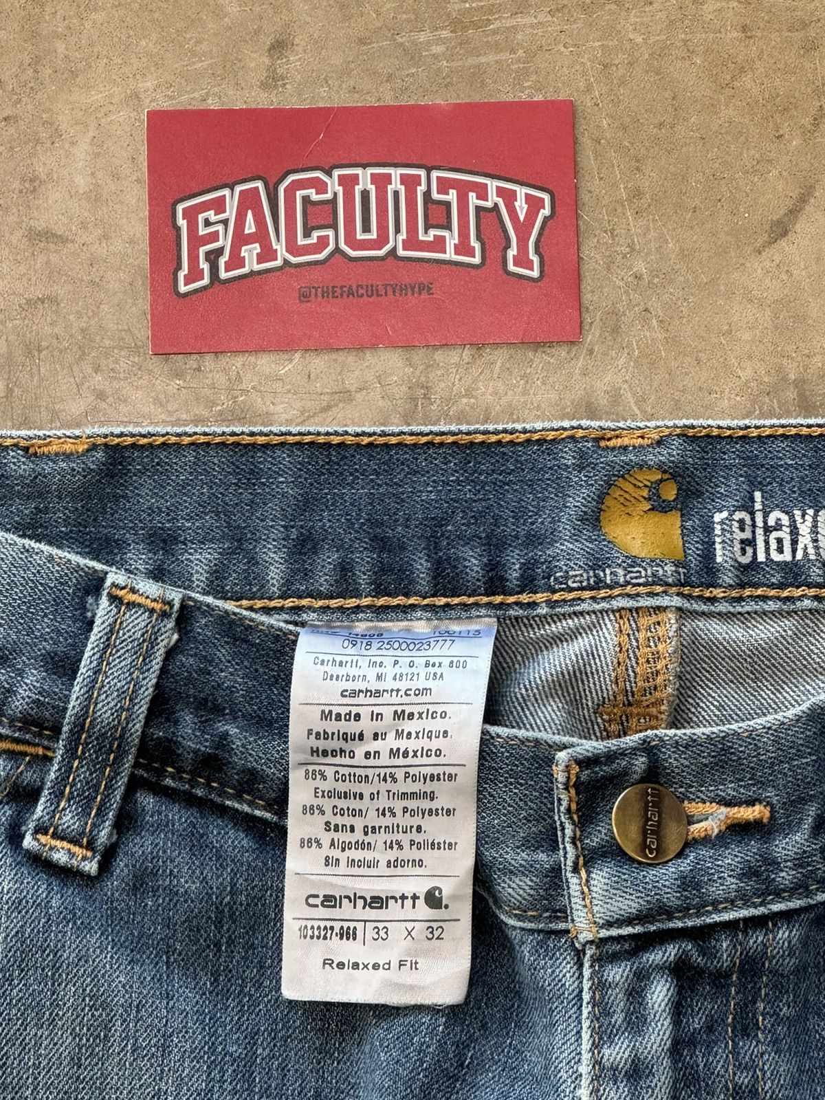 Carhartt Vintage Carhartt Carpenter Jean Sz. 33x32 Size US 33 - 3 Thumbnail