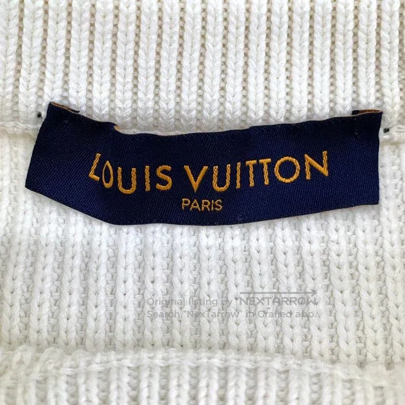 Louis Vuitton Louis Vuitton Logo Embroidered Cotton Sweater. Size US XS / EU 42 / 0 - 5 Thumbnail