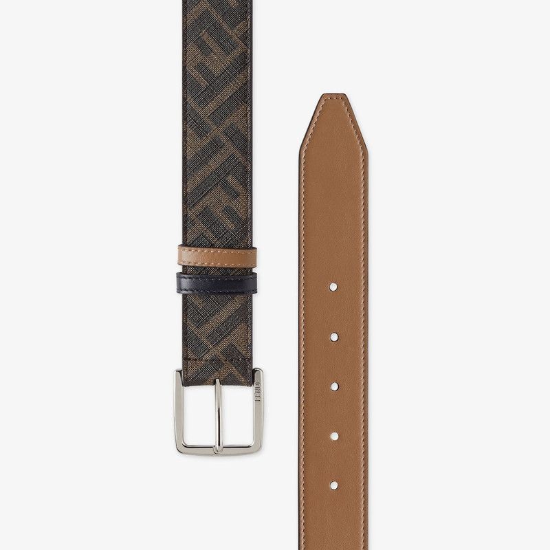 Fendi o1s1wg111125 Size: OS / Diagonal Belt in Brown Size ONE SIZE - 2 Thumbnail