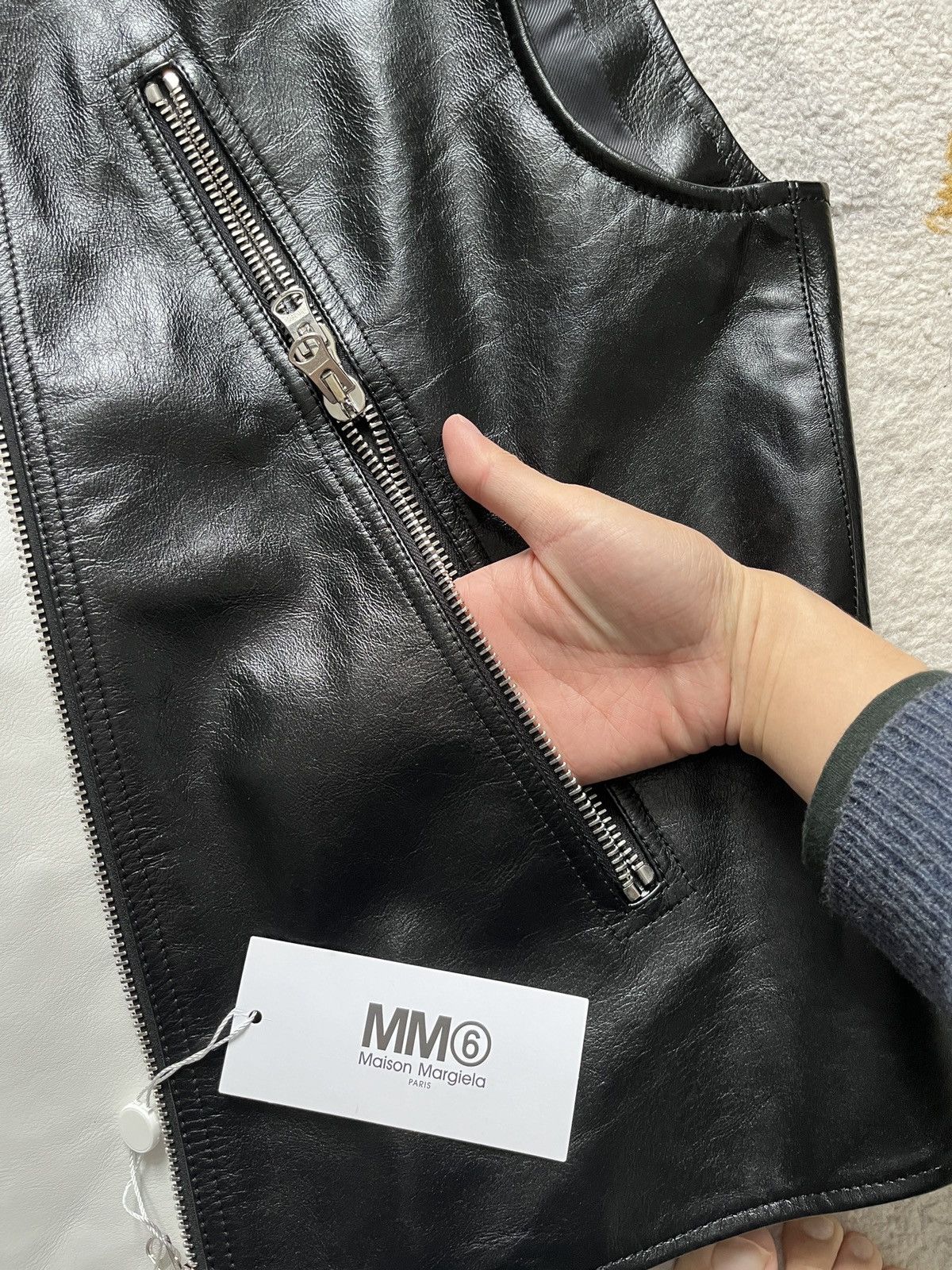 Maison Margiela MM6 Margiela leather Gilet Vest Size US S / EU 44-46 / 1 - 12 Thumbnail