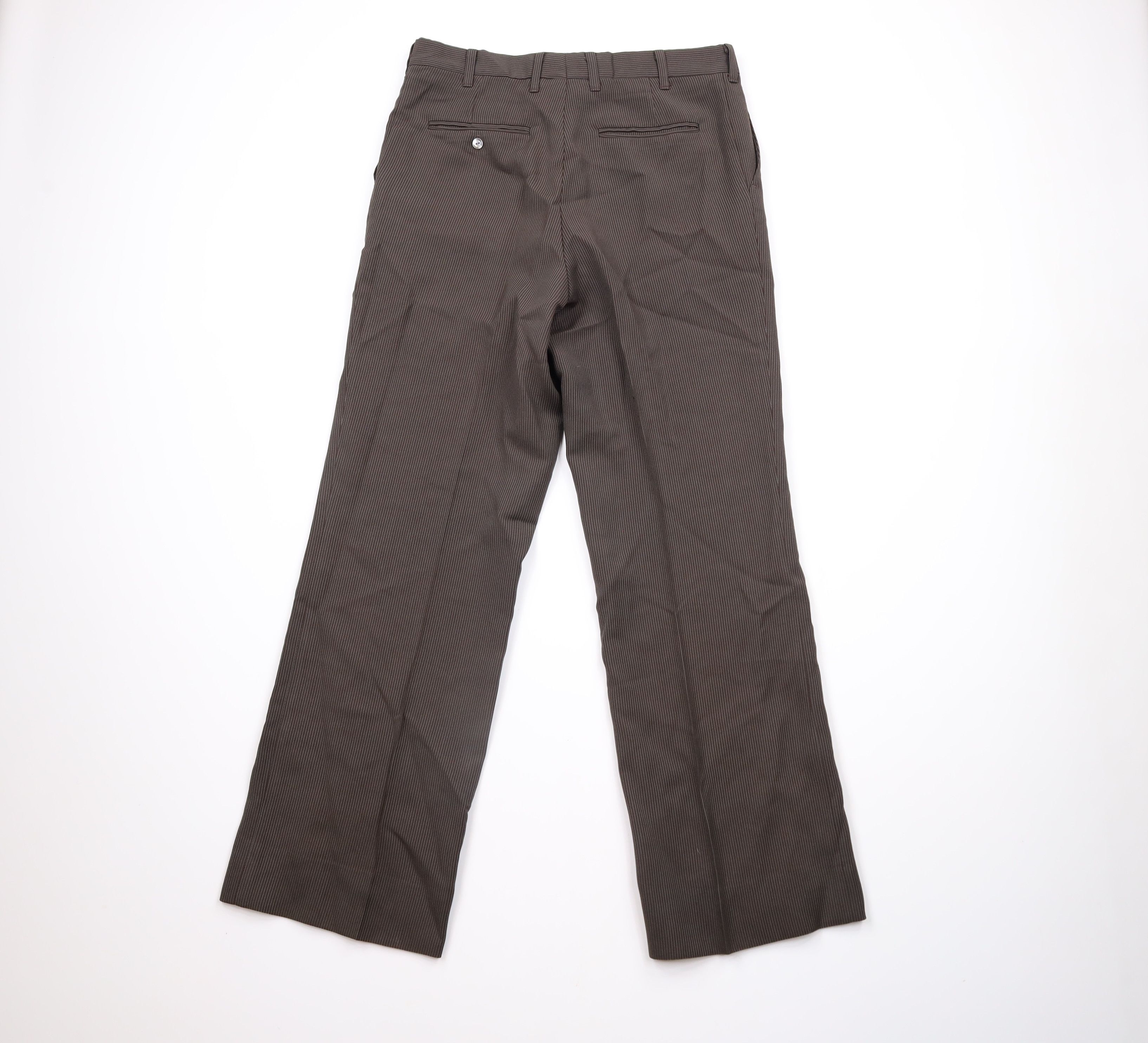 Vintage Vintage 60s 70s Streetwear Knit Bell Bottoms Pants Brown USA Size US 32 / EU 48 - 7 Thumbnail