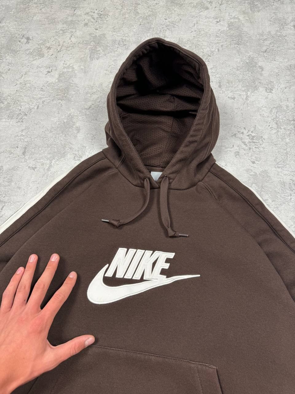 Nike Vintage Nike Y2K Brown Hoodie Size US XL / EU 56 / 4 - 4 Thumbnail