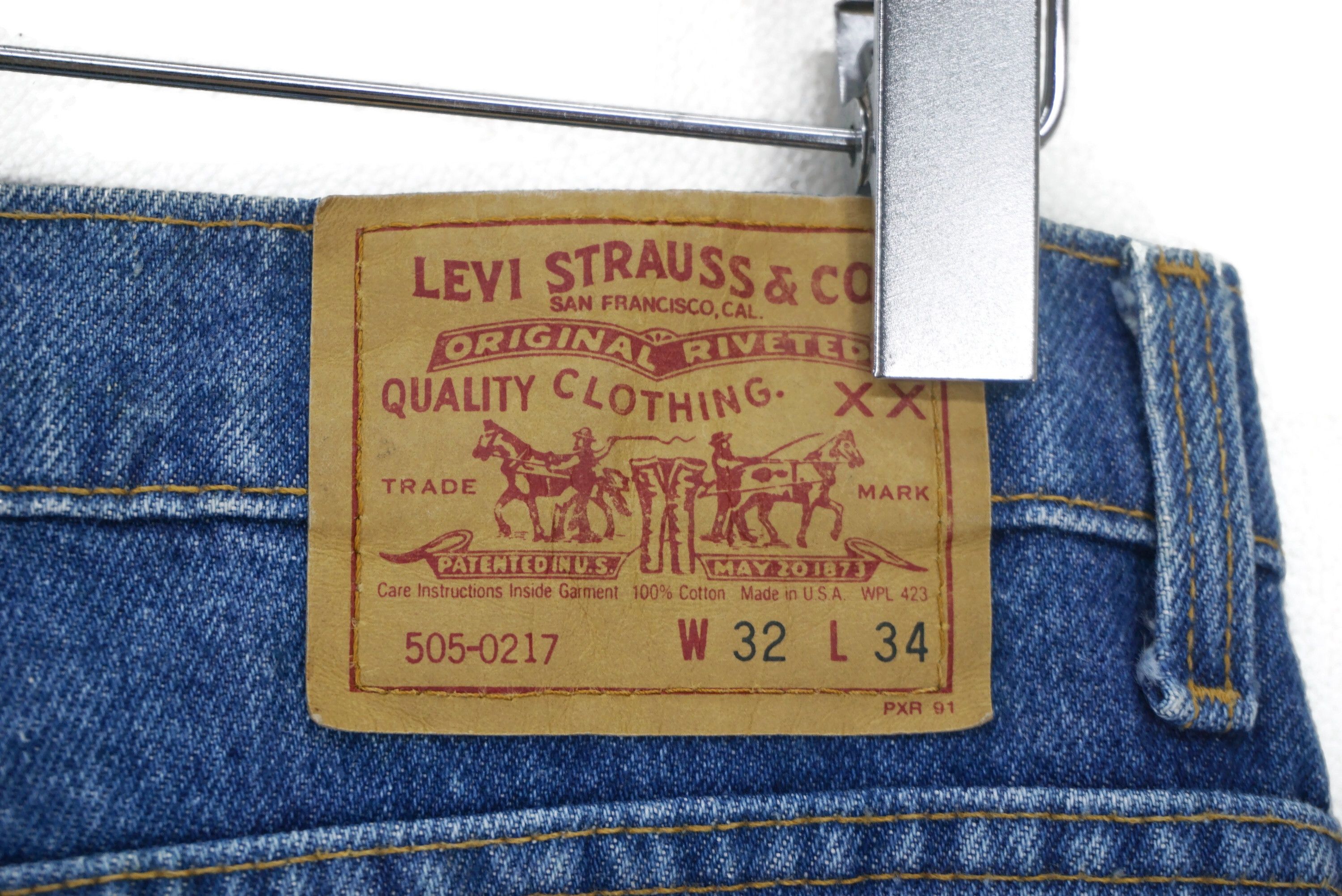 Levi's Vintage Levi's 505-0217 Jeans W32xL30.5 USA Distressed Denim Size US 32 / EU 48 - 7 Thumbnail