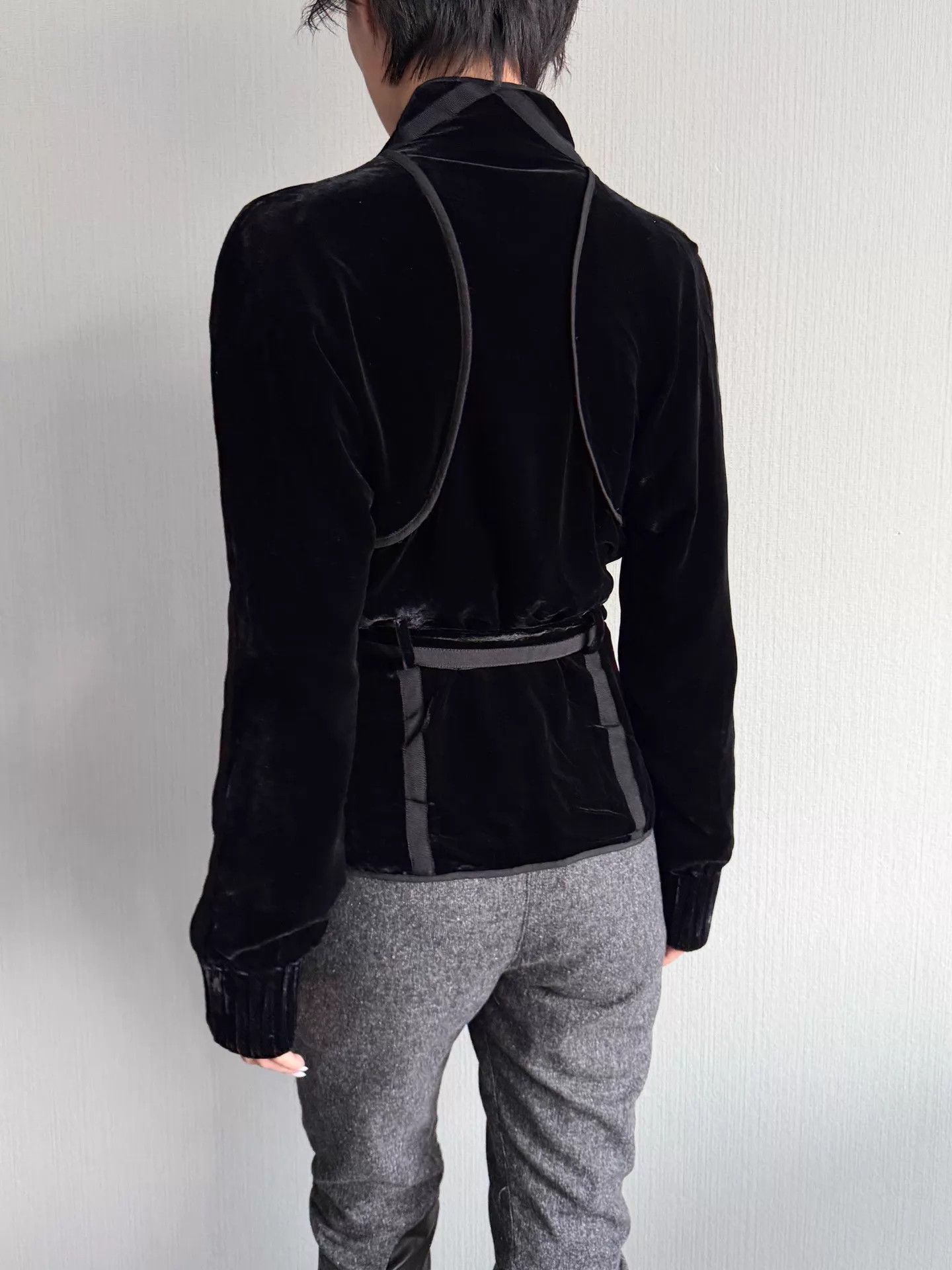 Armani Armani Vintage Velvet Belted Double-Zip Jacket M Size M / US 6-8 / IT 42-44 - 6 Thumbnail