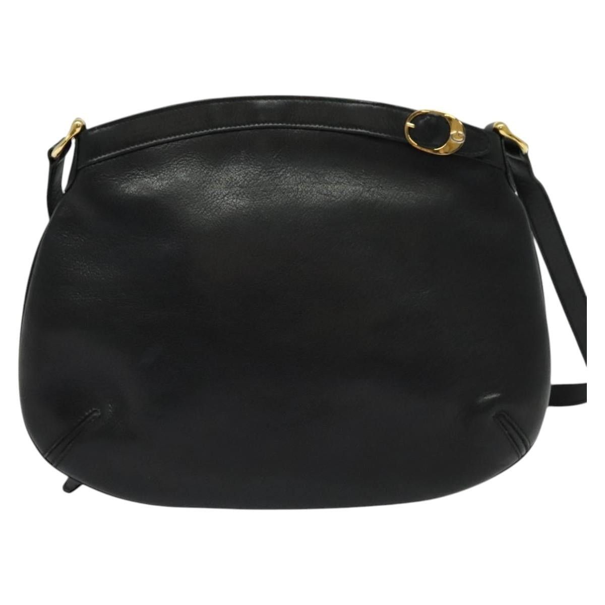Gucci GUCCI Shoulder Bag Leather Black Gold Size ONE SIZE - 2 Thumbnail