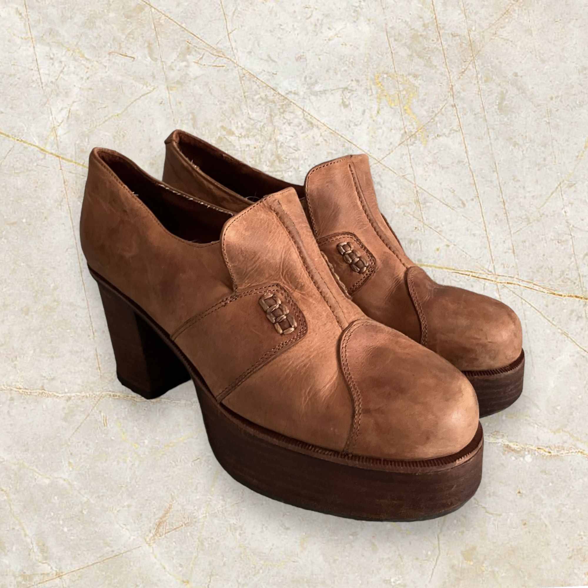 Designer × Vintage Iconic vintage 90s El Danets Mega Platform Chunky Size US 8.5 / IT 38.5 - 2 Thumbnail