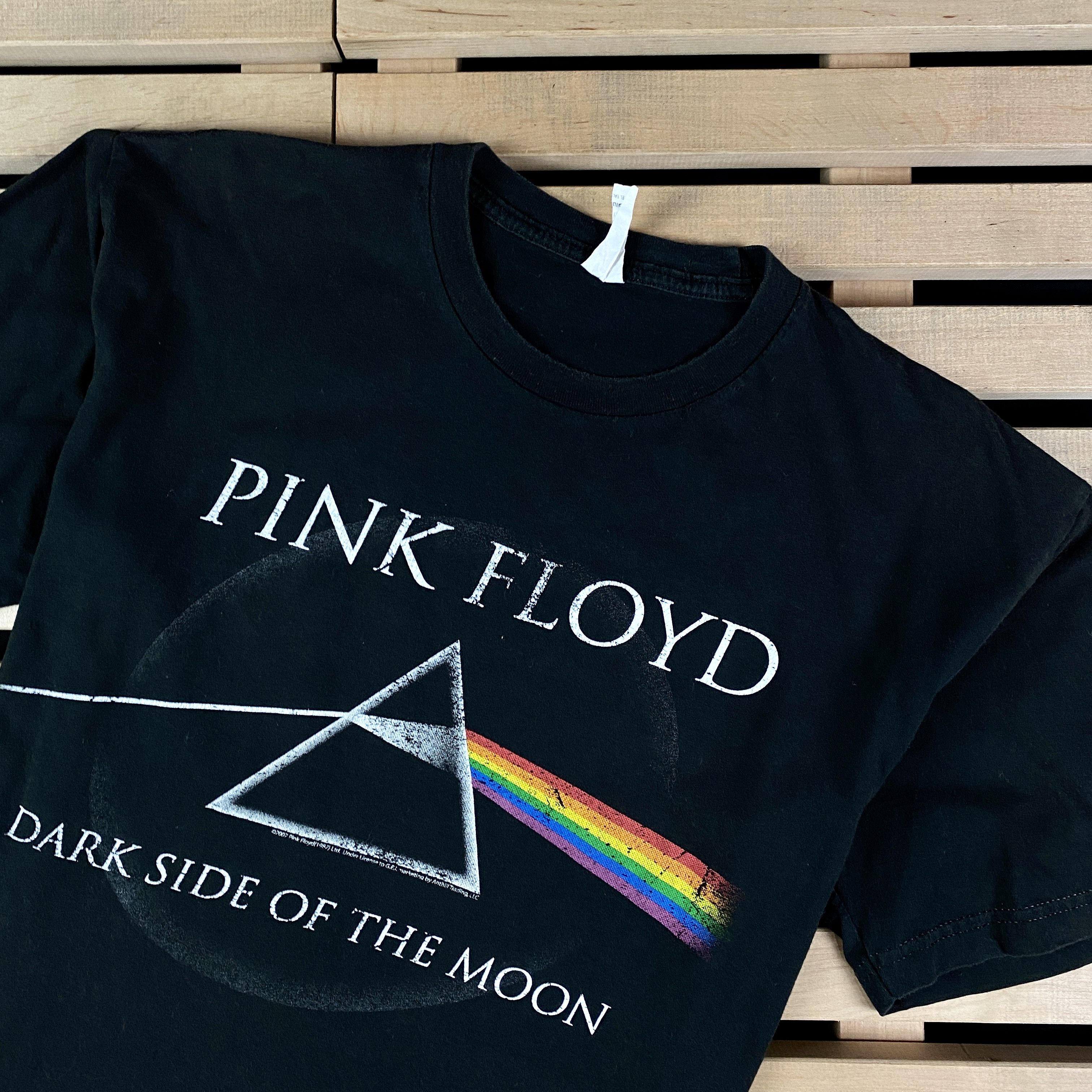 Pink Floyd × Vintage Mens Vintage T-Shirt Pink Floyd Dark Side Of The Moon SIze M Size US M / EU 48-50 / 2 - 2 Thumbnail