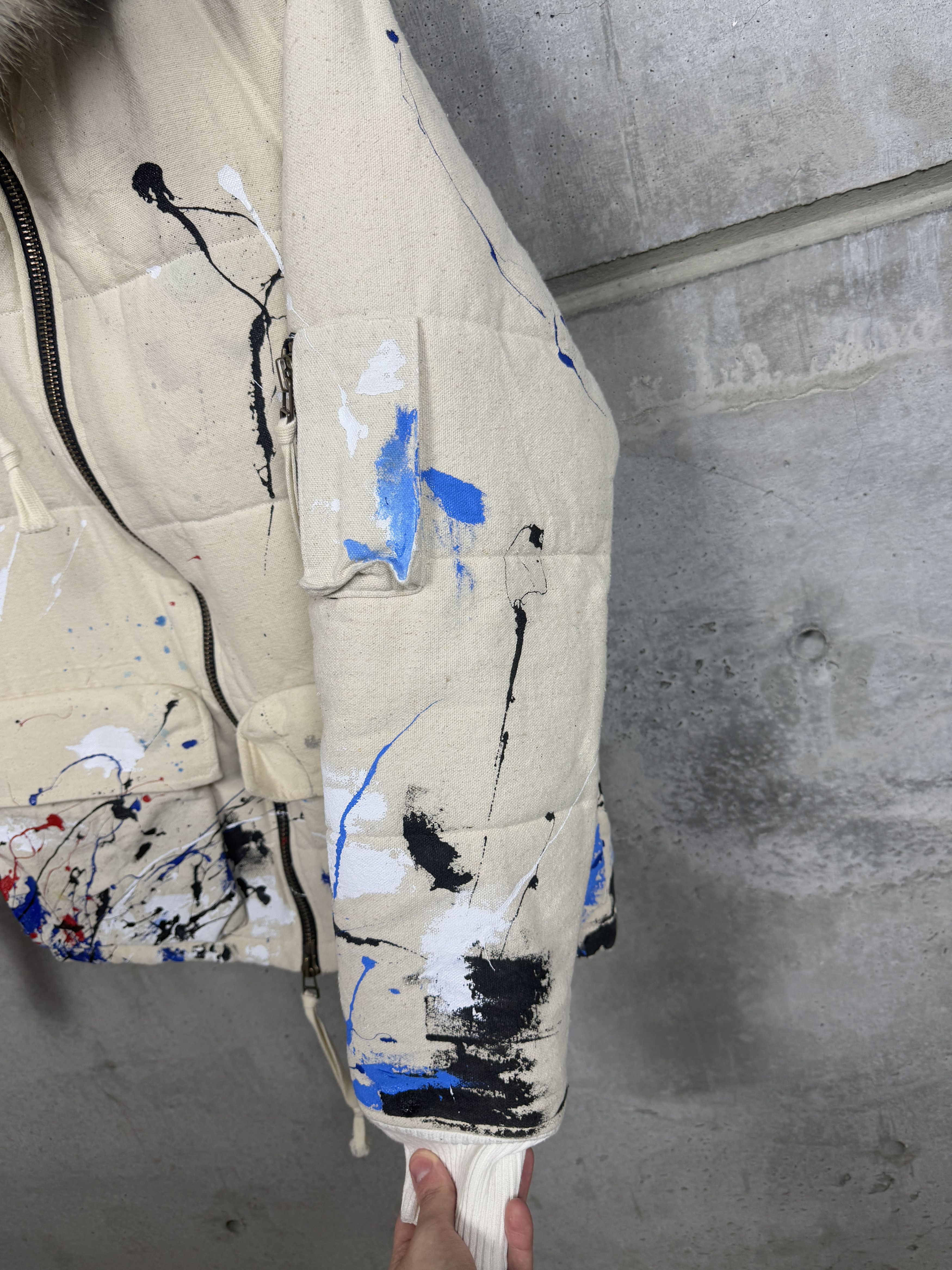 Greg Lauren Greg Lauren Paint Splattered Retro Puffy Parka Size US M / EU 48-50 / 2 - 9 Thumbnail
