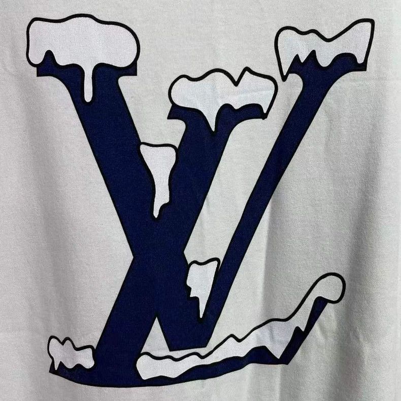 Louis Vuitton Louis Vuitton White Snow Mountain Melts Back Logo Short Sl Size US XL / EU 56 / 4 - 5 Thumbnail