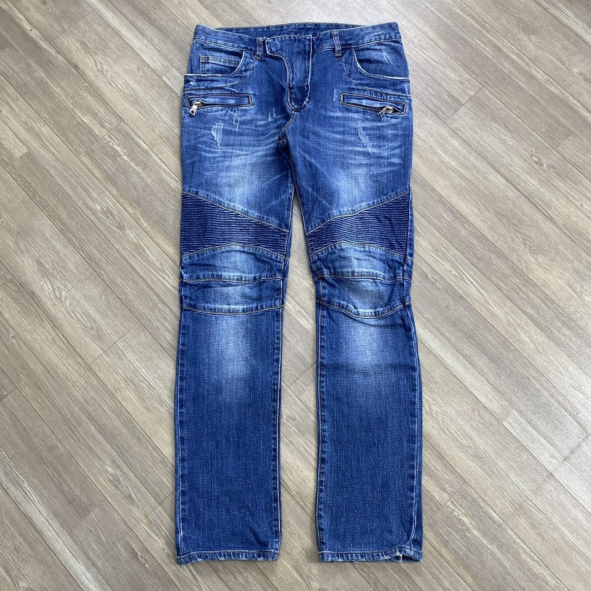 Japanese Brand Iconic Moto Biker Denim Size US 32 / EU 48 - 1 Thumbnail