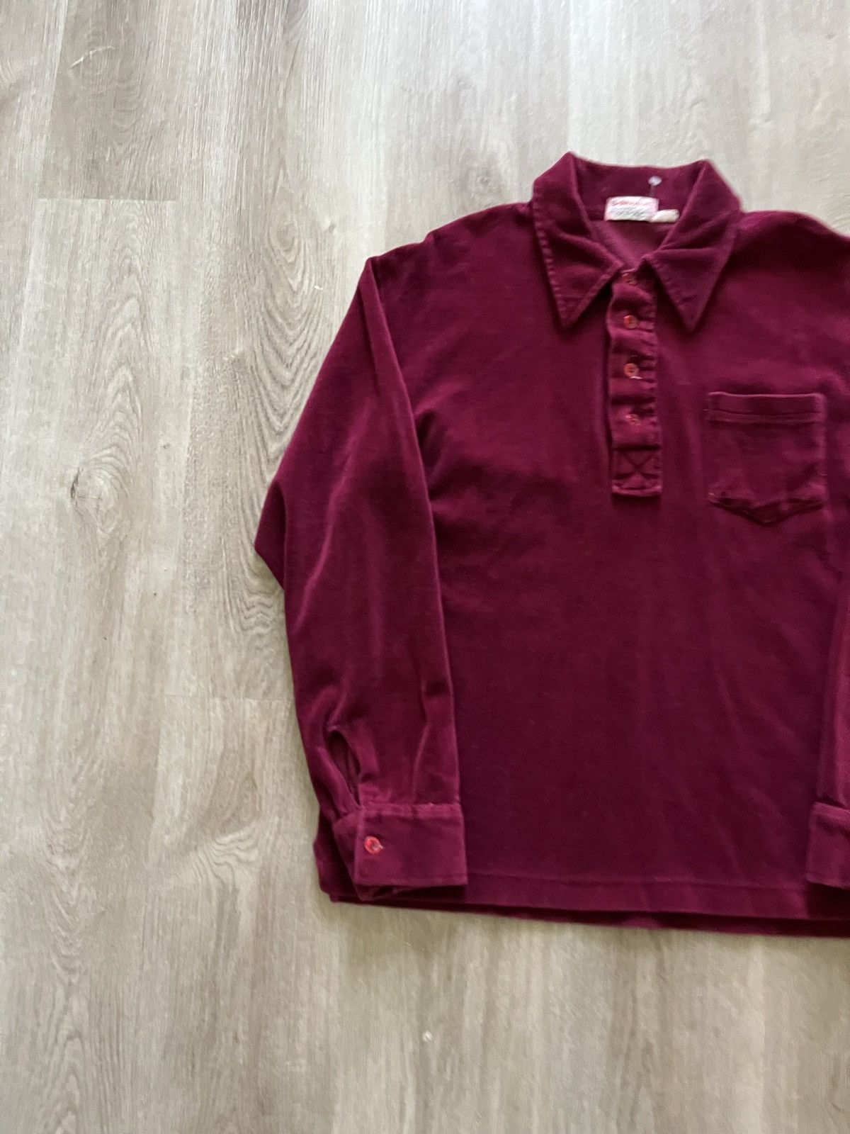 Vintage 50s/60s Vintage Atkinson Polo Velvet Longsleeve Size US L / EU 52-54 / 3 - 3 Thumbnail