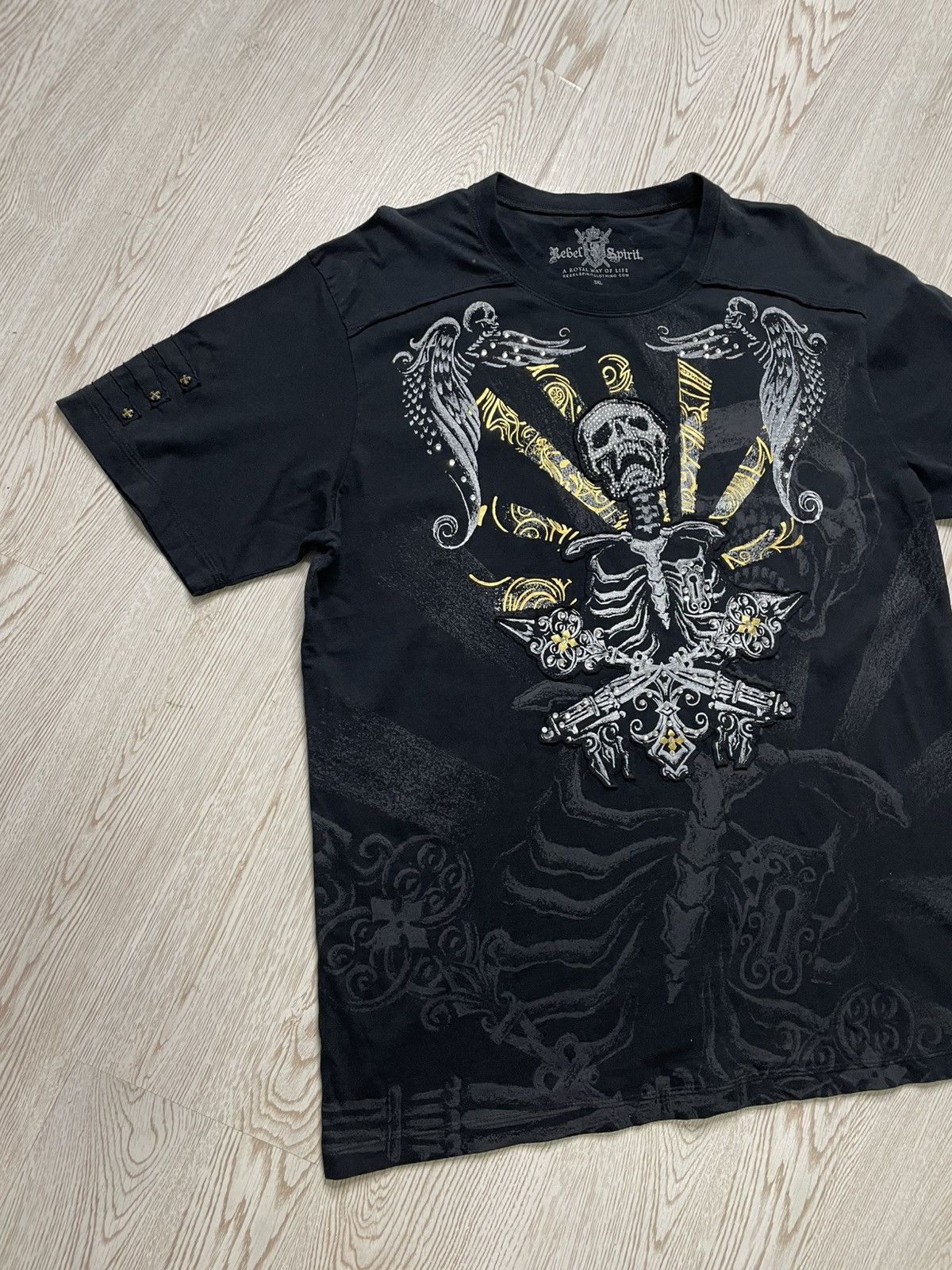 Japanese Brand Rebel Spirit Avant Garde tshirt size 3Xl Size US XXL / EU 58 / 5 - 2 Thumbnail