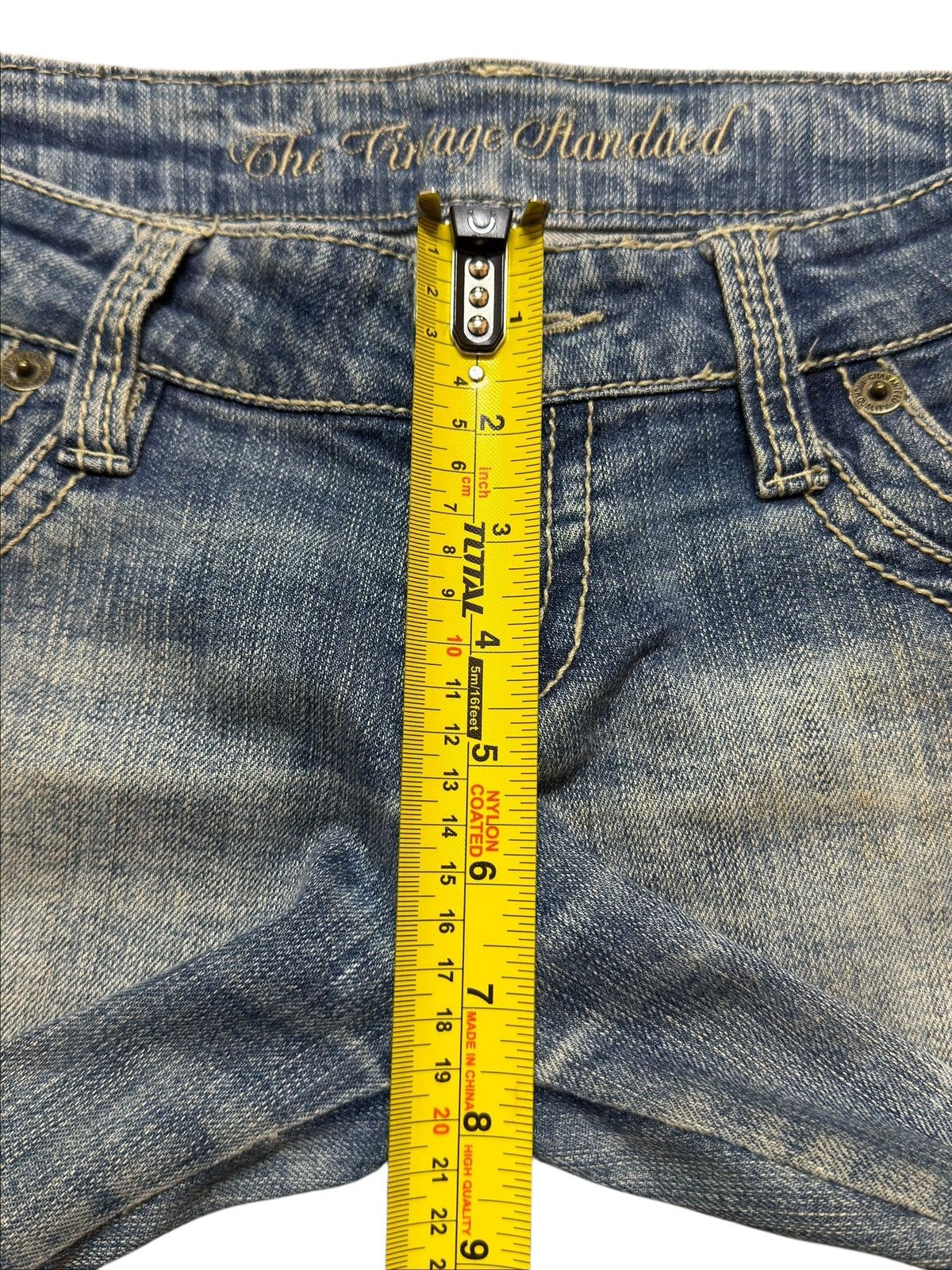 Hysteric Glamour Vintage Y2K Japanese Brand Blue Faded Wash Wide Leg Flare Size US 30 / EU 46 - 13 Thumbnail