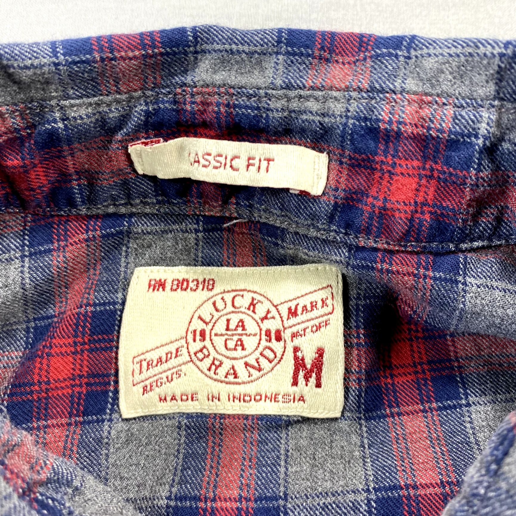 Lucky Brand Lucky Brand Shirt Men M Gray Red Flannel Pearl Snap Lightweight Western Plaid Button-Up Casual, Travel All Seasons, Pockets Mens Size US M / EU 48-50 / 2 - 8 Thumbnail