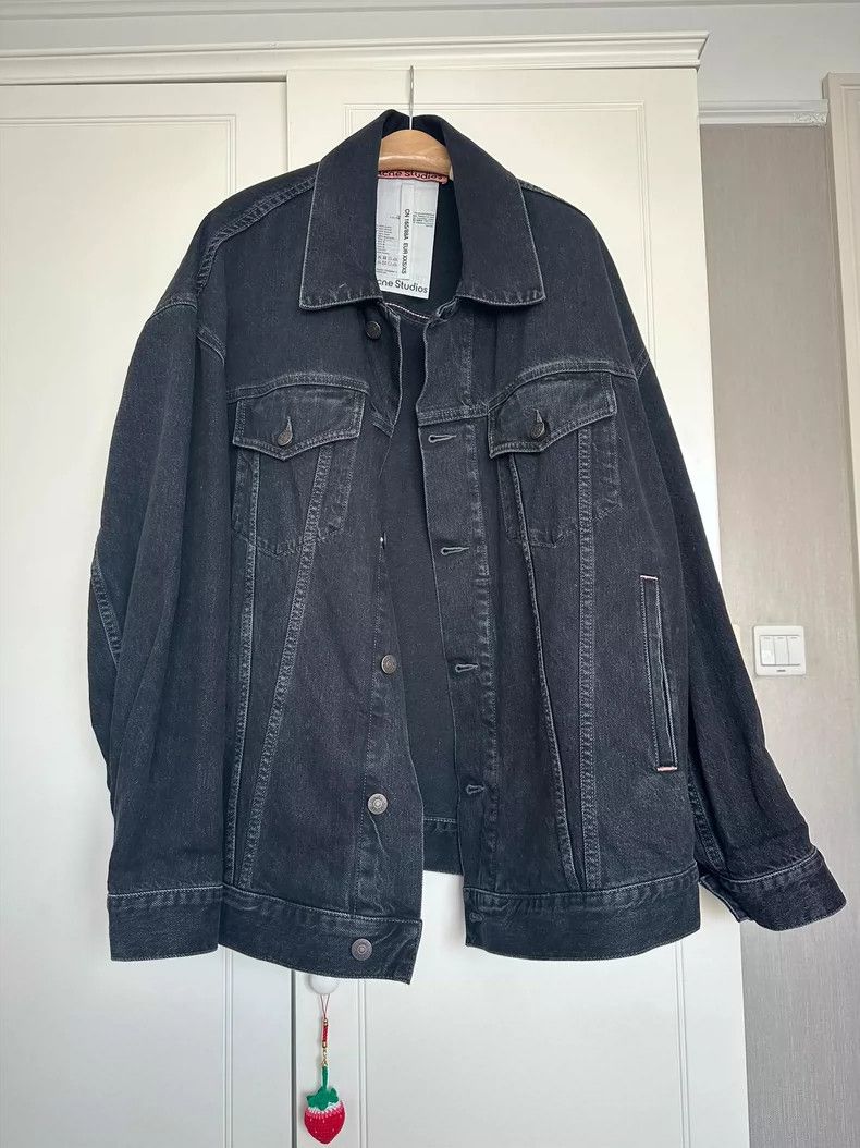 Acne Studios acne studios Black denim jacket 2504-Nextarrow Size US XXS / EU 40 - 1 Thumbnail