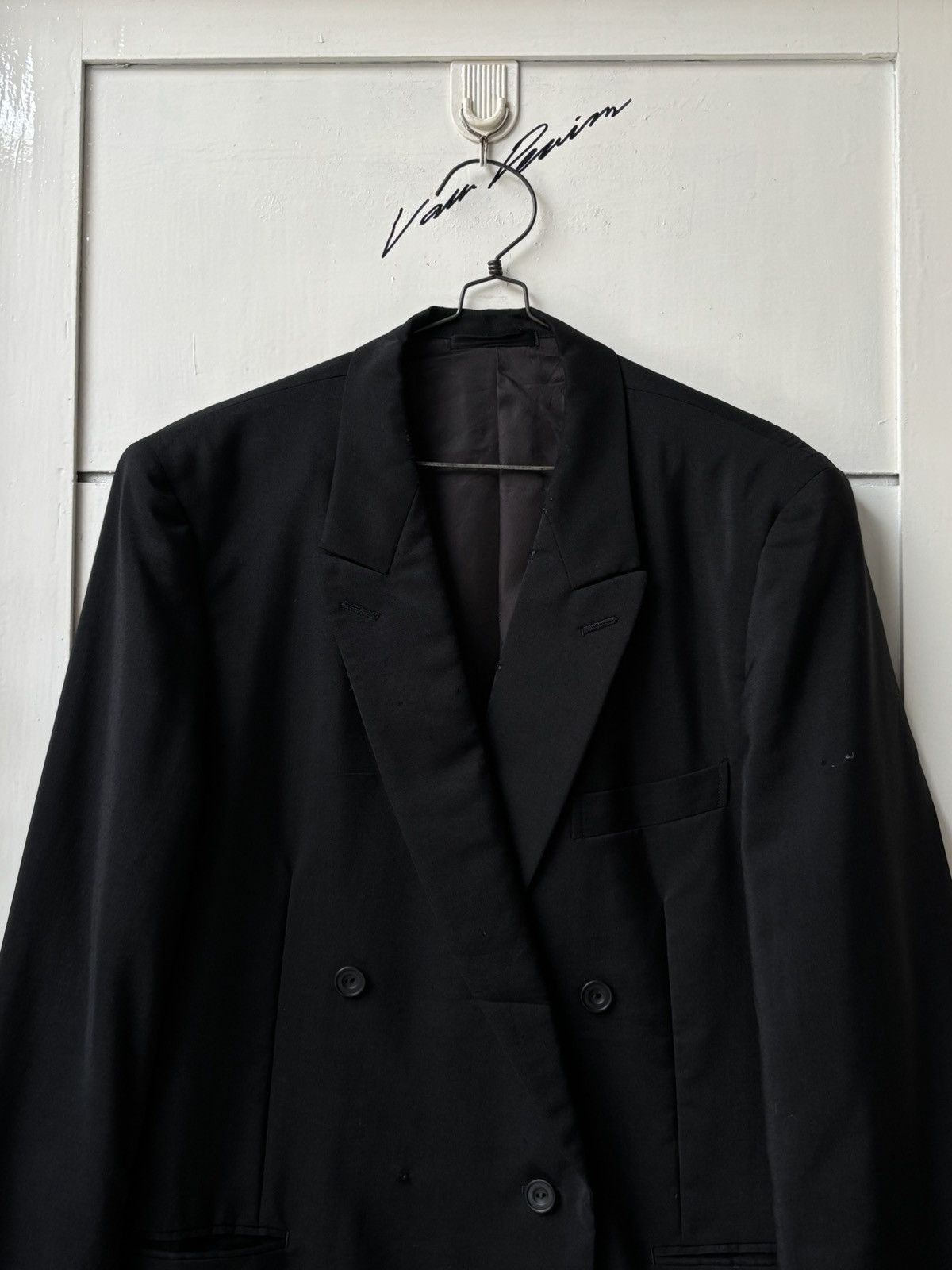 Christian Dior Monsieur Christian Dior Monsieur Black Suit Size 50L - 2 Thumbnail