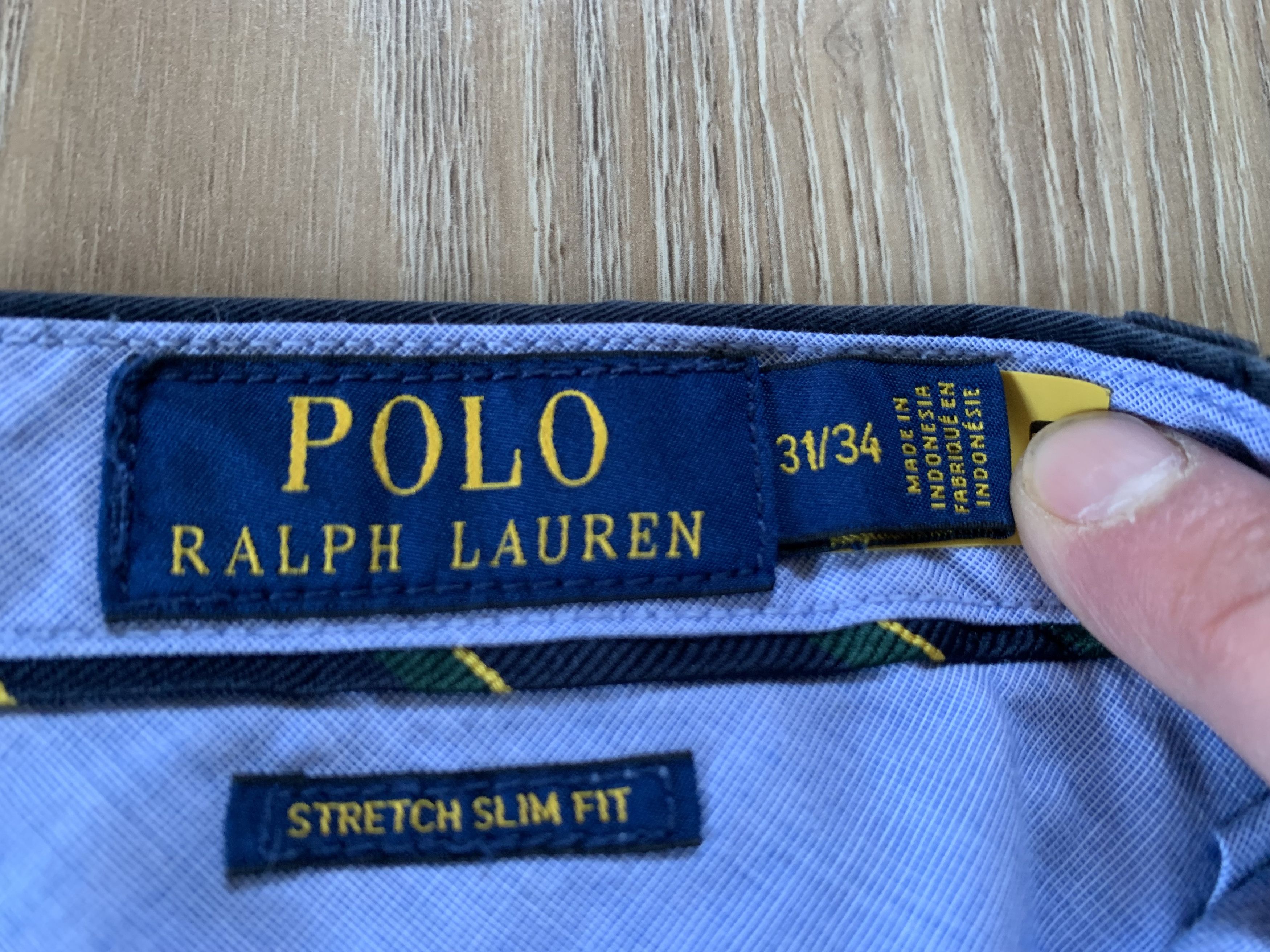 Polo Ralph Lauren × Ralph Lauren Polo Ralph Lauren Stretch Slim Fit Blue Chino Pants Size US 31 - 8 Thumbnail