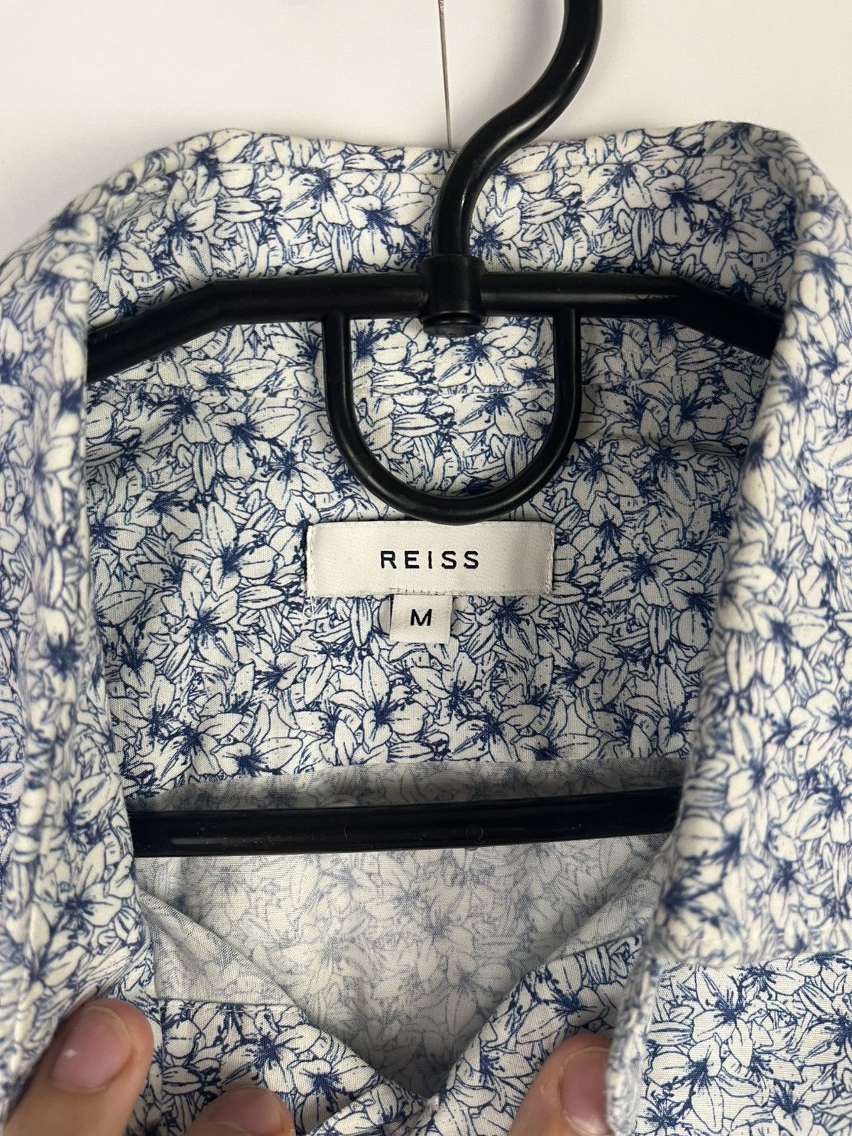 Reiss Reiss Luxury Floral Cotton Long Sleeve Shirt Button Up Size US M / EU 48-50 / 2 - 7 Thumbnail