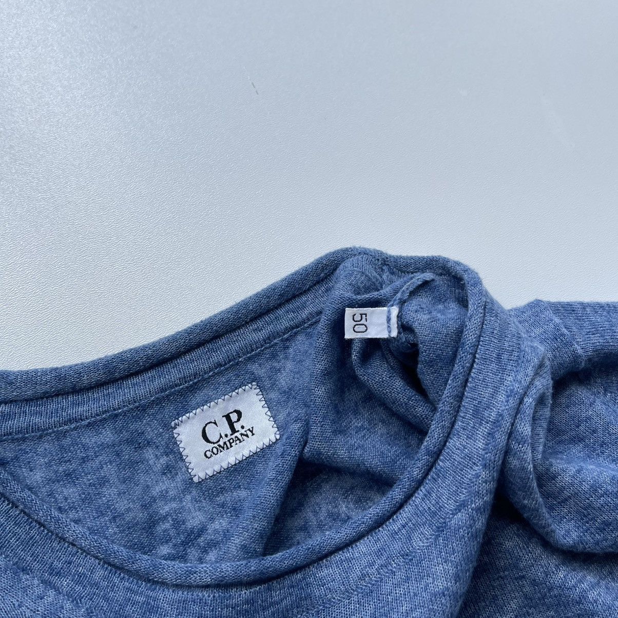 C.P. Company C.P. Company Linen/Polyester Knit Jumper Sweater Blue Size US M / EU 48-50 / 2 - 9 Thumbnail