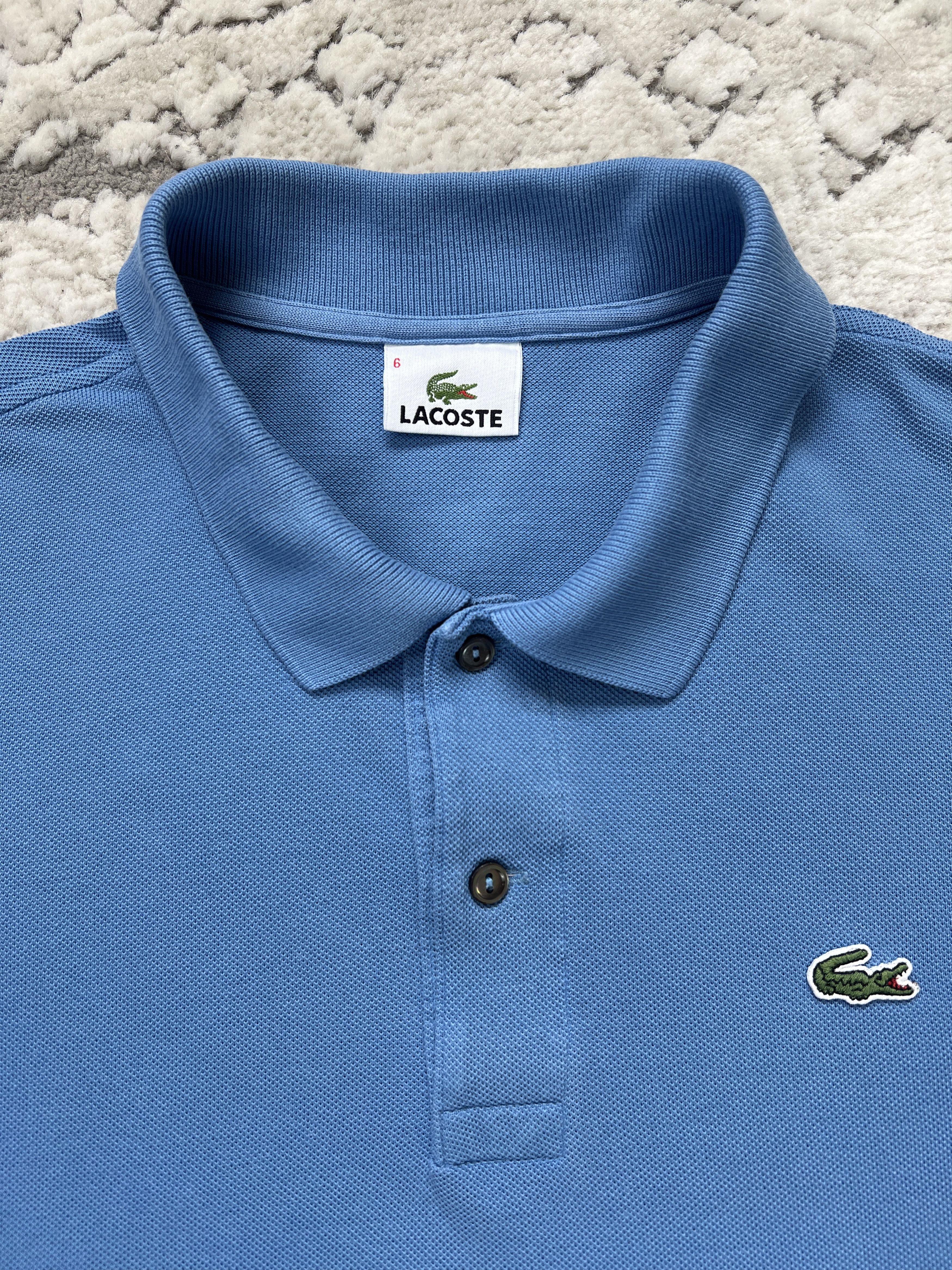 Lacoste Lacoste Classic Fit Polo Shirt – Blue, Devanlay, Size 6 (L) Size US L / EU 52-54 / 3 - 3 Thumbnail
