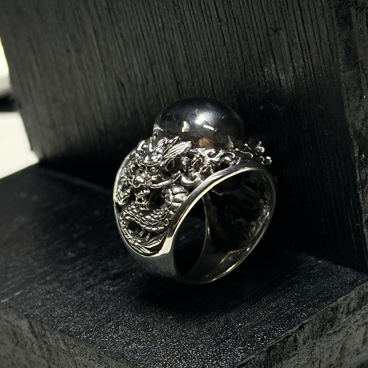Sterling Silver Dual Dragon Egg Sterling Silver Ring Size ONE SIZE - 5 Thumbnail