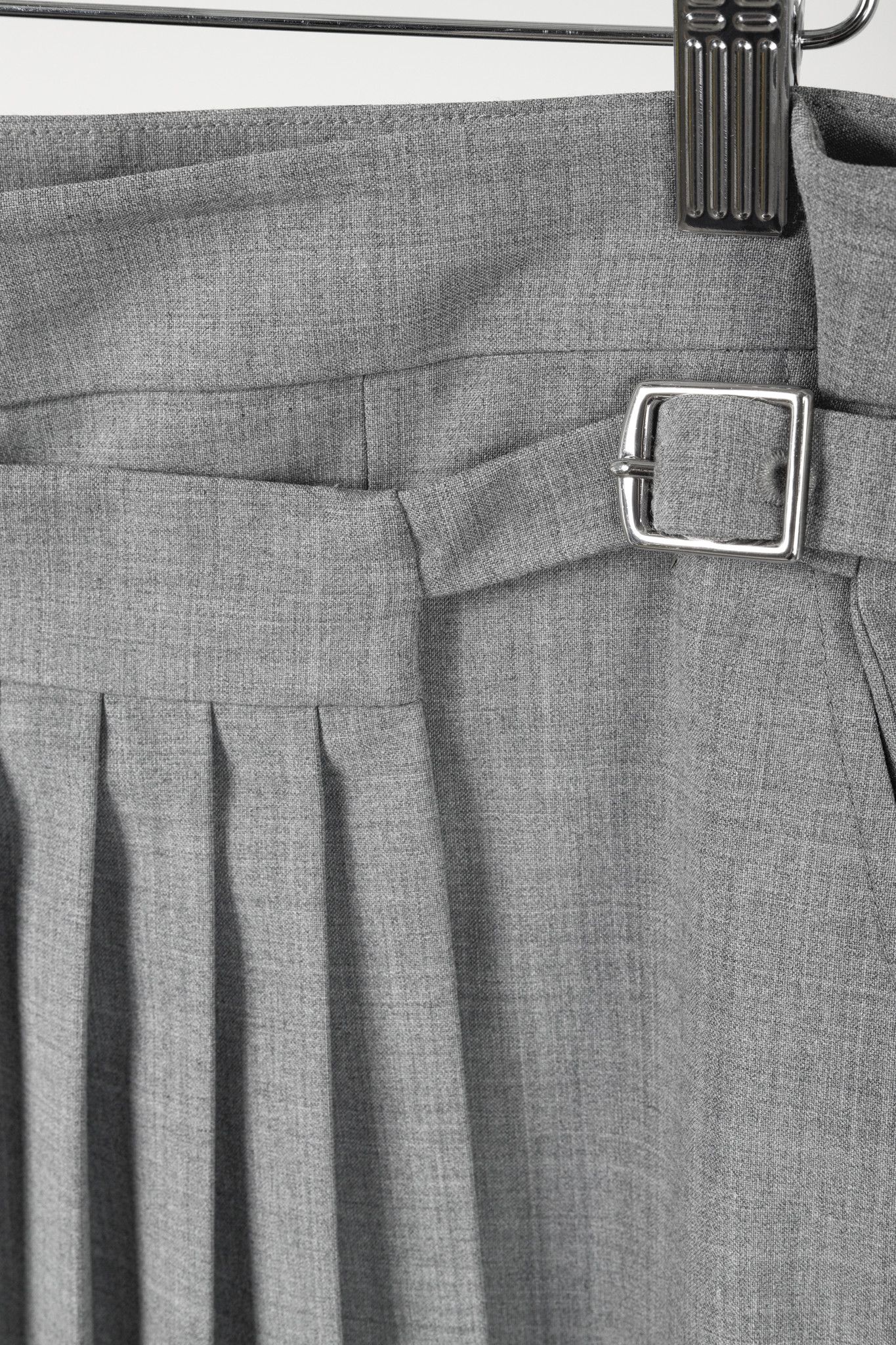 Tibi Tibi Grey Stretch-Wool Layered-Pleated Pants Size 27" / US 4 / IT 40 - 6 Thumbnail