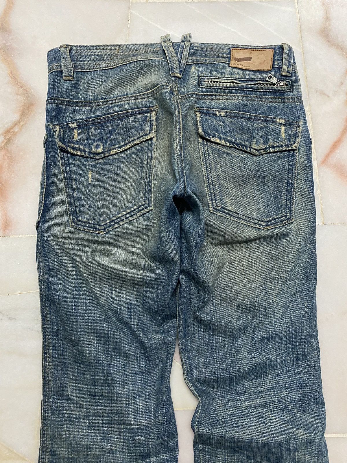 If Six Was Nine 💥Sick💥Vintage 90s Style Gas Mudwash Faded Distress Jean Size US 32 / EU 48 - 18 Thumbnail
