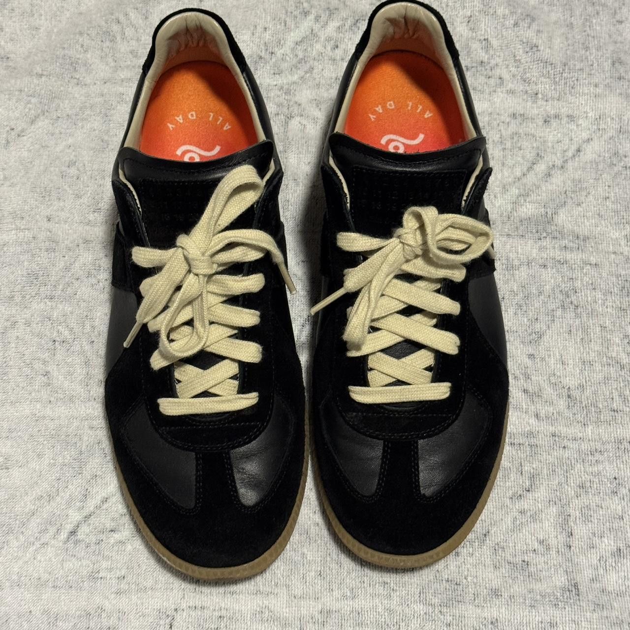 【Maison Margiela】Men's German Trainer Sneakers Black Maison Margiela Replica German Army Trainer (GATs) Black Gum