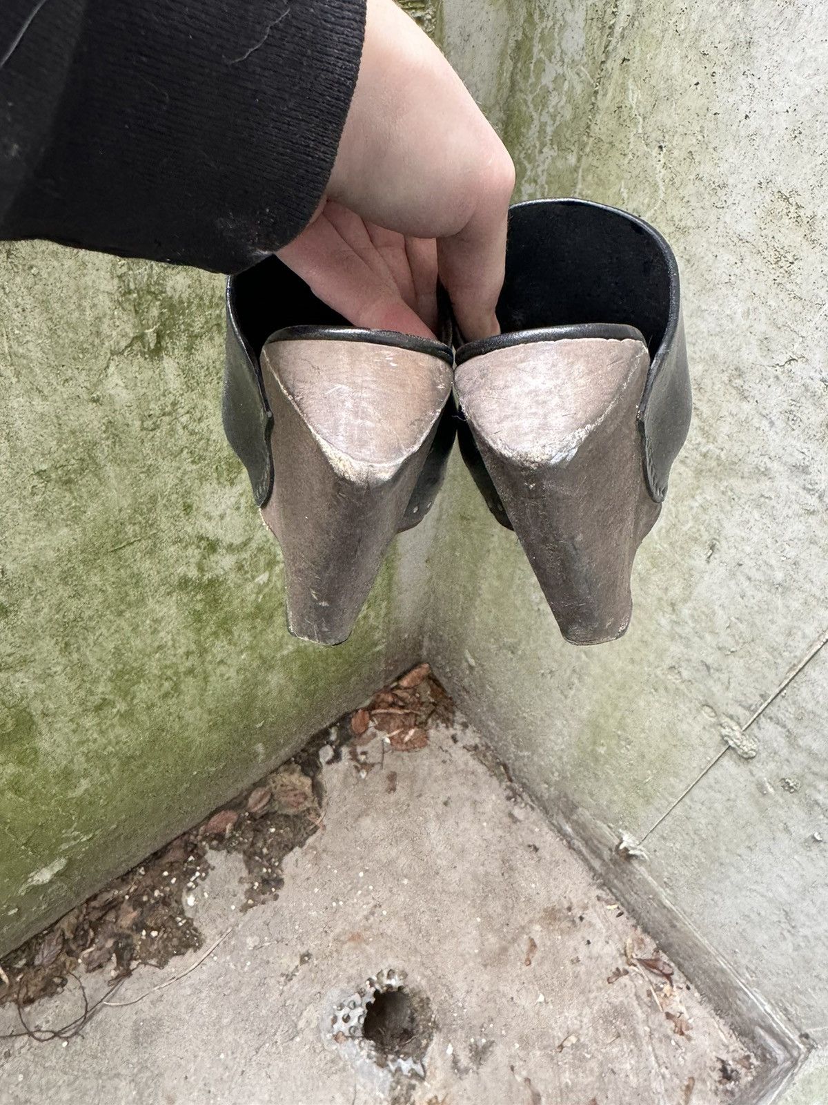 Rick Owens studded wedge clogs Size US 8 / IT 38 - 6 Thumbnail