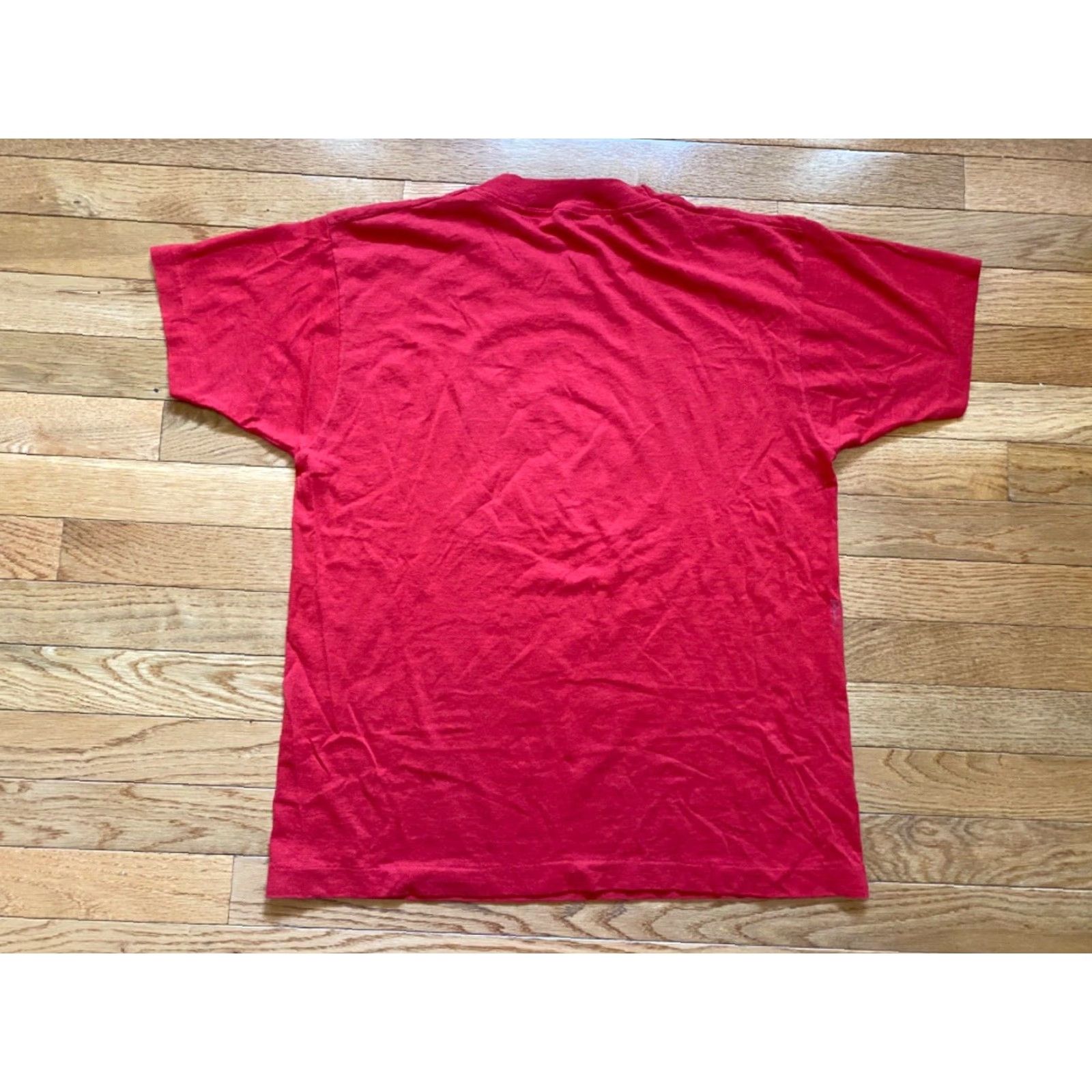 Vintage VINTAGE Signal T-Shirt Mens L Red 80s USA Special Olympics Volunteer Single Stitch Shirt Size US L / EU 52-54 / 3 - 2 Thumbnail