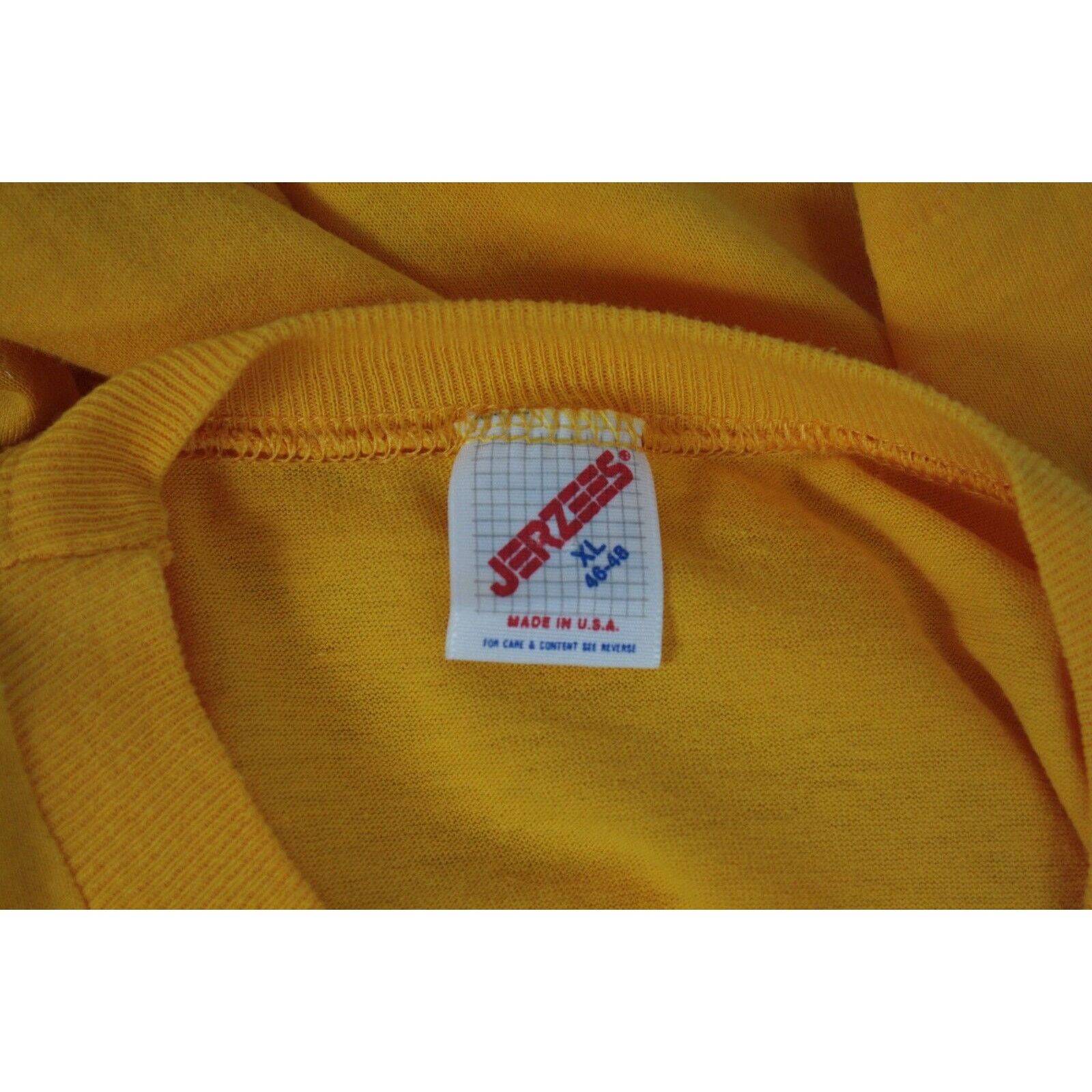 Jerzees × NCAA × Vintage Vintage 90s Georgia Tech Yellow Jackets Single Stitch Shirt Size US XL / EU 56 / 4 - 6 Thumbnail